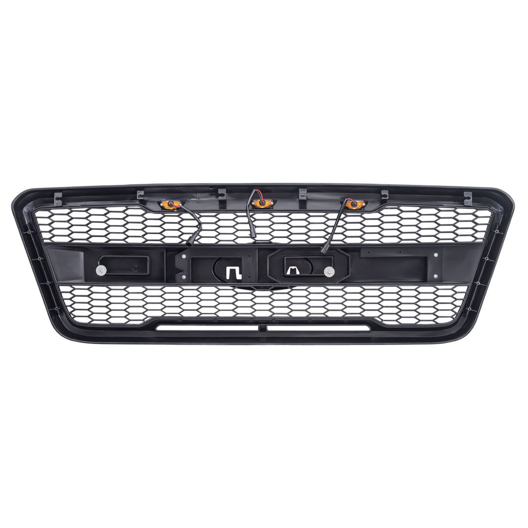 AMERICAN MODIFIED Raptor Style Mesh Grille for 2004-2008 Ford F150, Matte Black - VMInnovations