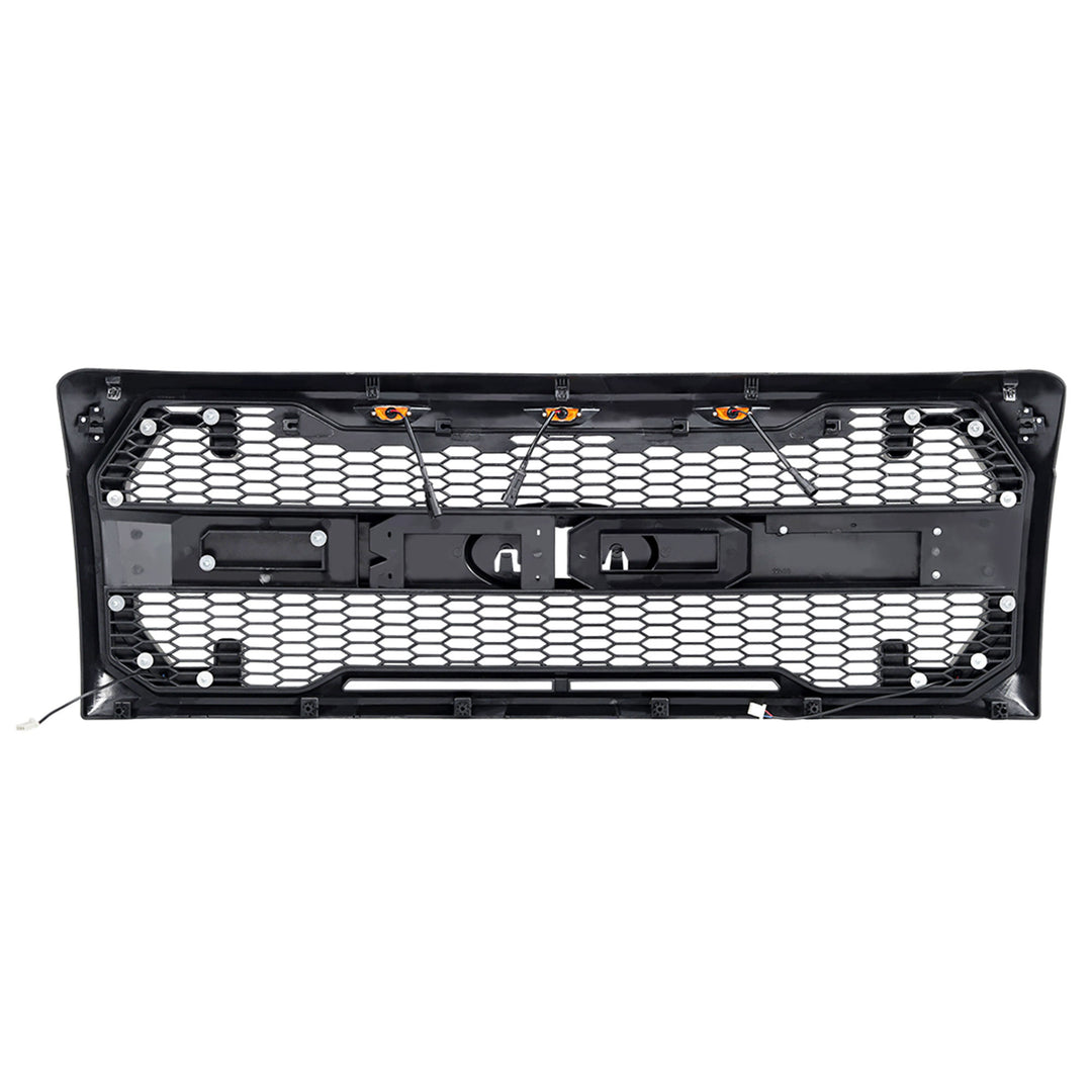 AMERICAN MODIFIED Raptor Style Mesh Grille for 2009-2014 Ford F150, Matte Black - VMInnovations