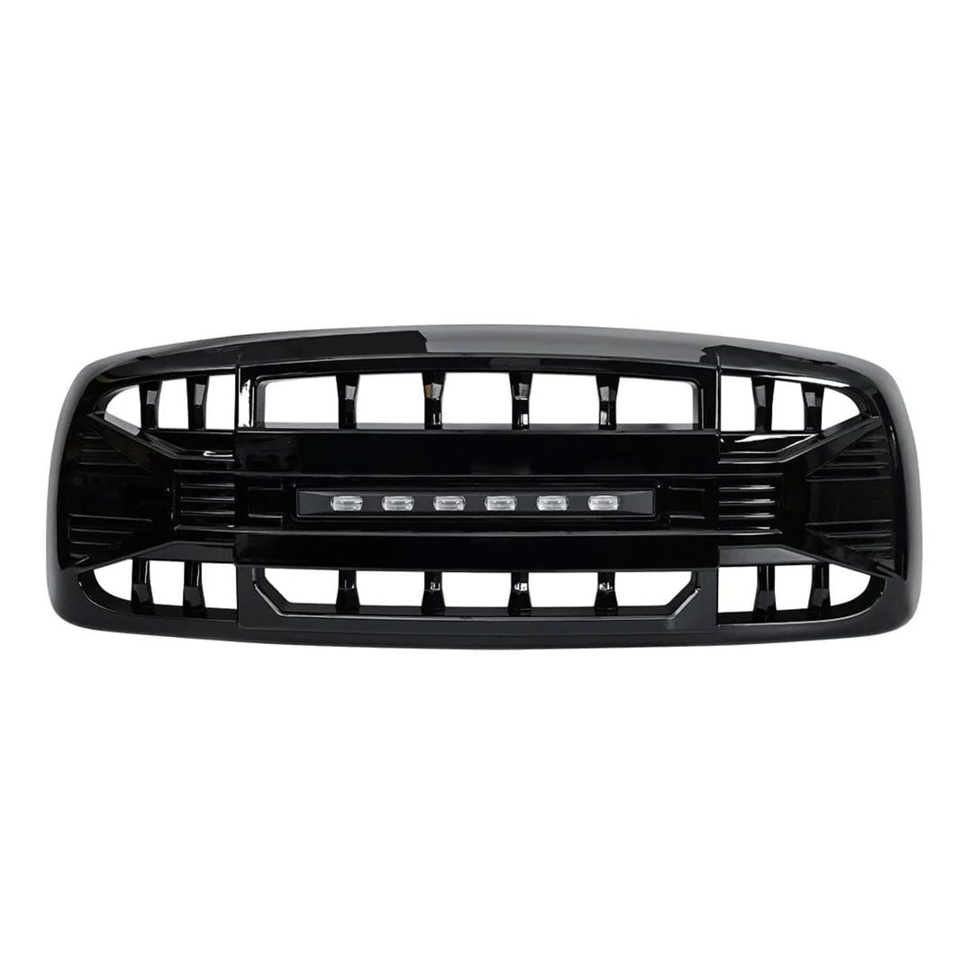 AMERICAN MODIFIED Armor Grille for 02-05 Dodge Ram 1500/2500/3500, Glossy Black - VMInnovations
