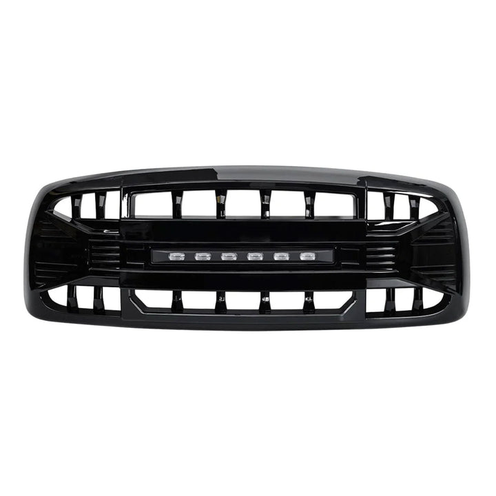 AMERICAN MODIFIED Armor Grille for 02-05 Dodge Ram 1500/2500/3500, Glossy Black - VMInnovations