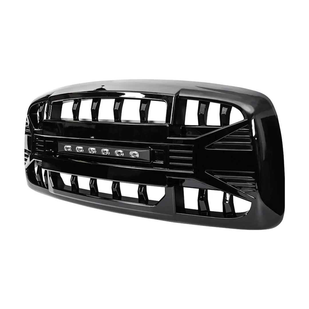 AMERICAN MODIFIED Armor Grille for 02-05 Dodge Ram 1500/2500/3500, Glossy Black - VMInnovations