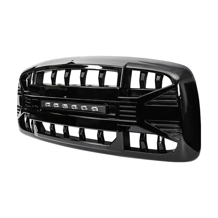 AMERICAN MODIFIED Armor Grille for 02-05 Dodge Ram 1500/2500/3500, Glossy Black - VMInnovations