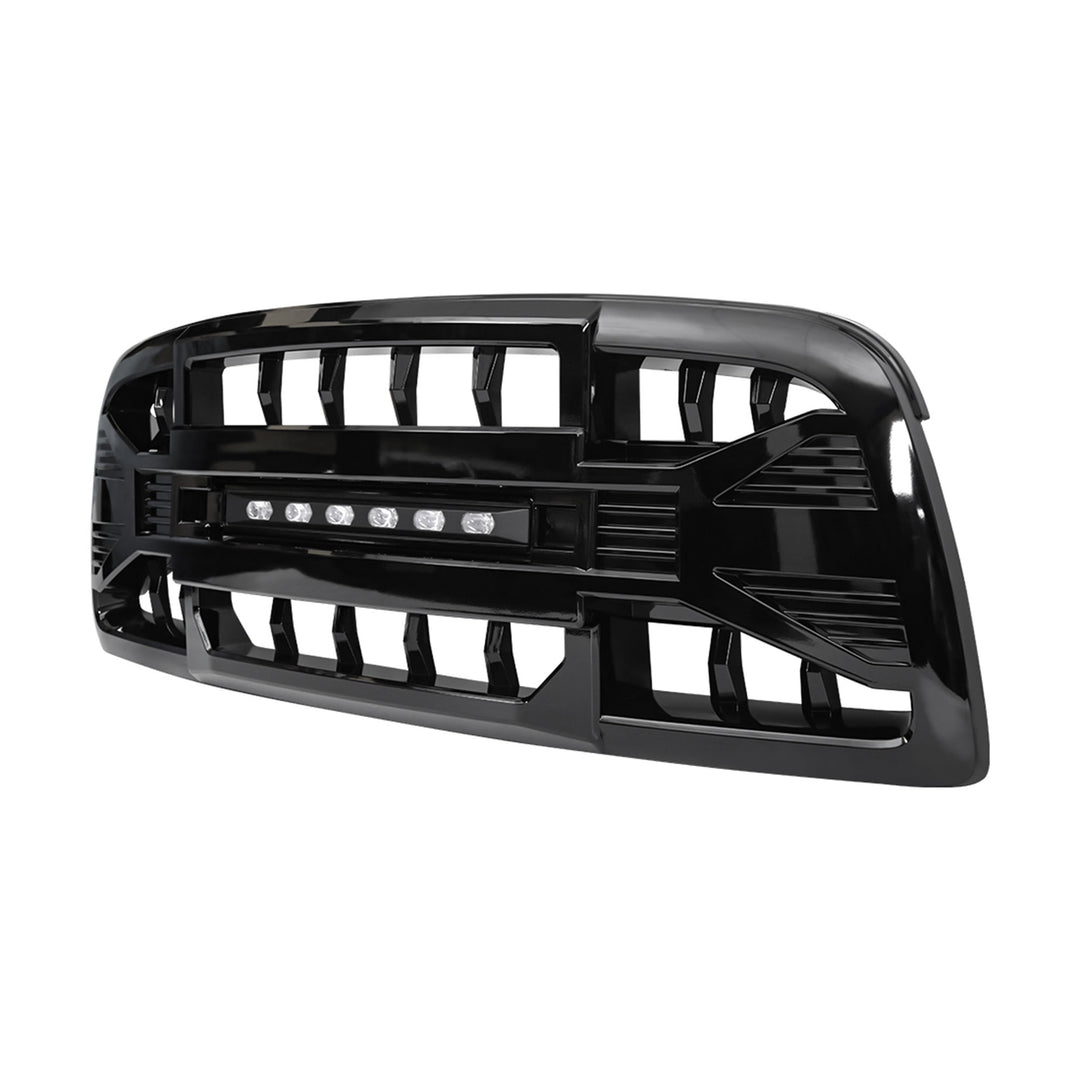 AMERICAN MODIFIED Armor Grille for 2009 to 2012 Dodge Ram 1500, Glossy Black - VMInnovations