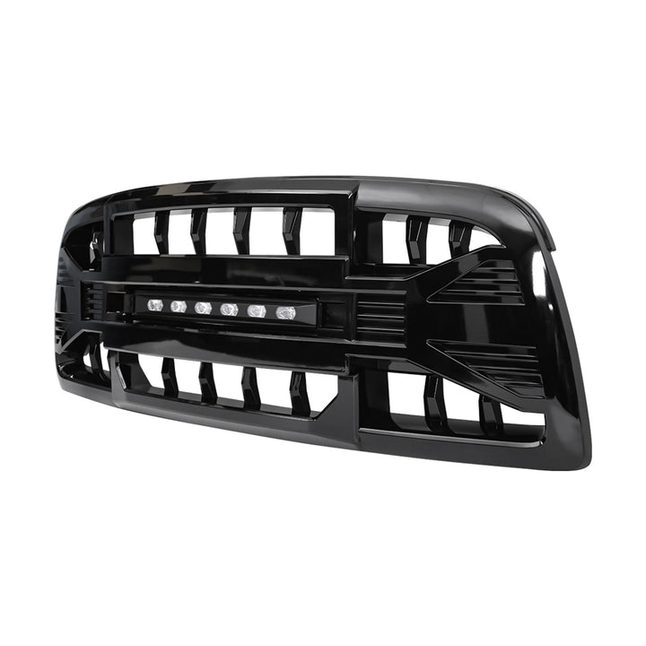 AMERICAN MODIFIED Armor Grille for 2009 to 2012 Dodge Ram 1500, Glossy Black - VMInnovations