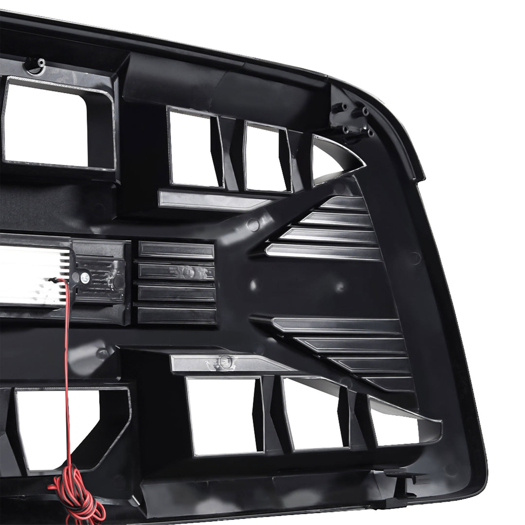 AMERICAN MODIFIED Armor Grille for 2009 to 2012 Dodge Ram 1500, Glossy Black - VMInnovations
