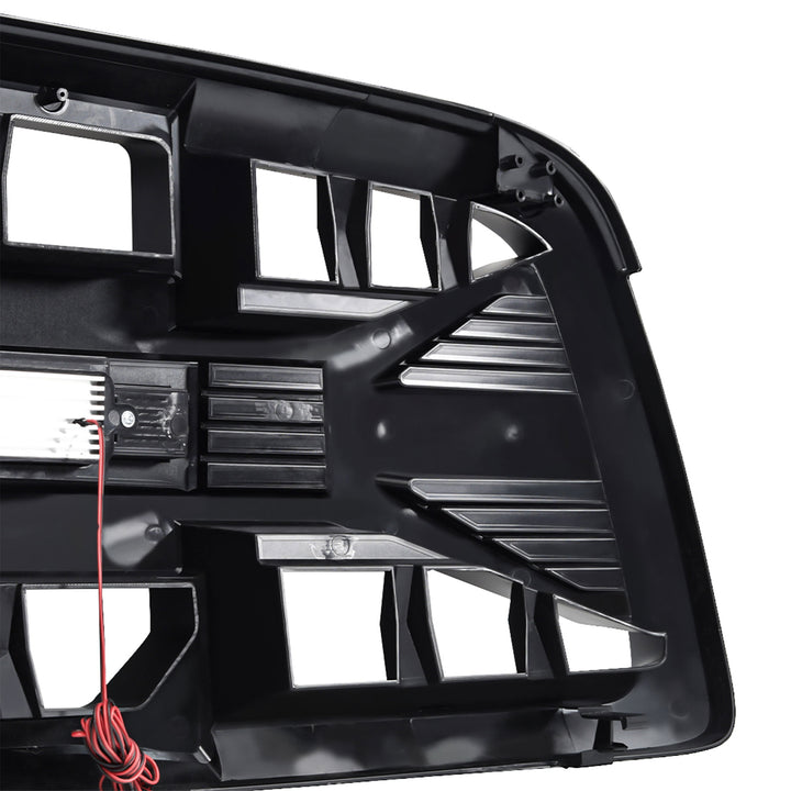AMERICAN MODIFIED Armor Grille for 2009 to 2012 Dodge Ram 1500, Glossy Black - VMInnovations