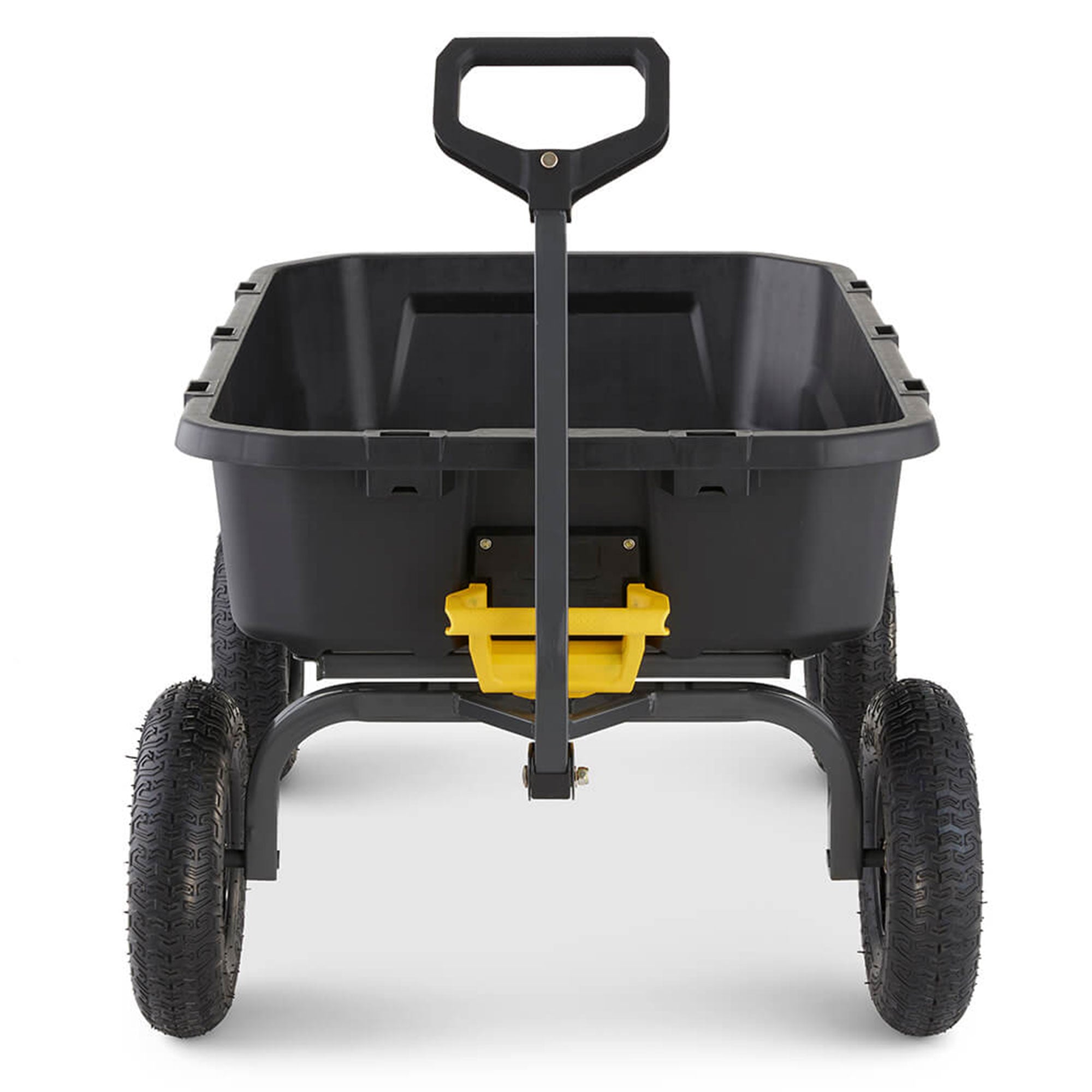 Gorilla Carts Heavy Duty 12 Cb ft Poly Yard Dump Utility Cart, Black (Open Box) - VMInnovations