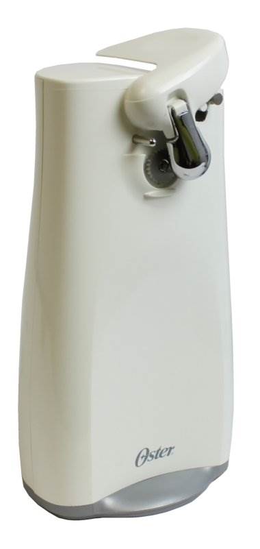 OSTER 3151 Electric Kitchen Tall Can Opener w/Knife Sharpener - White