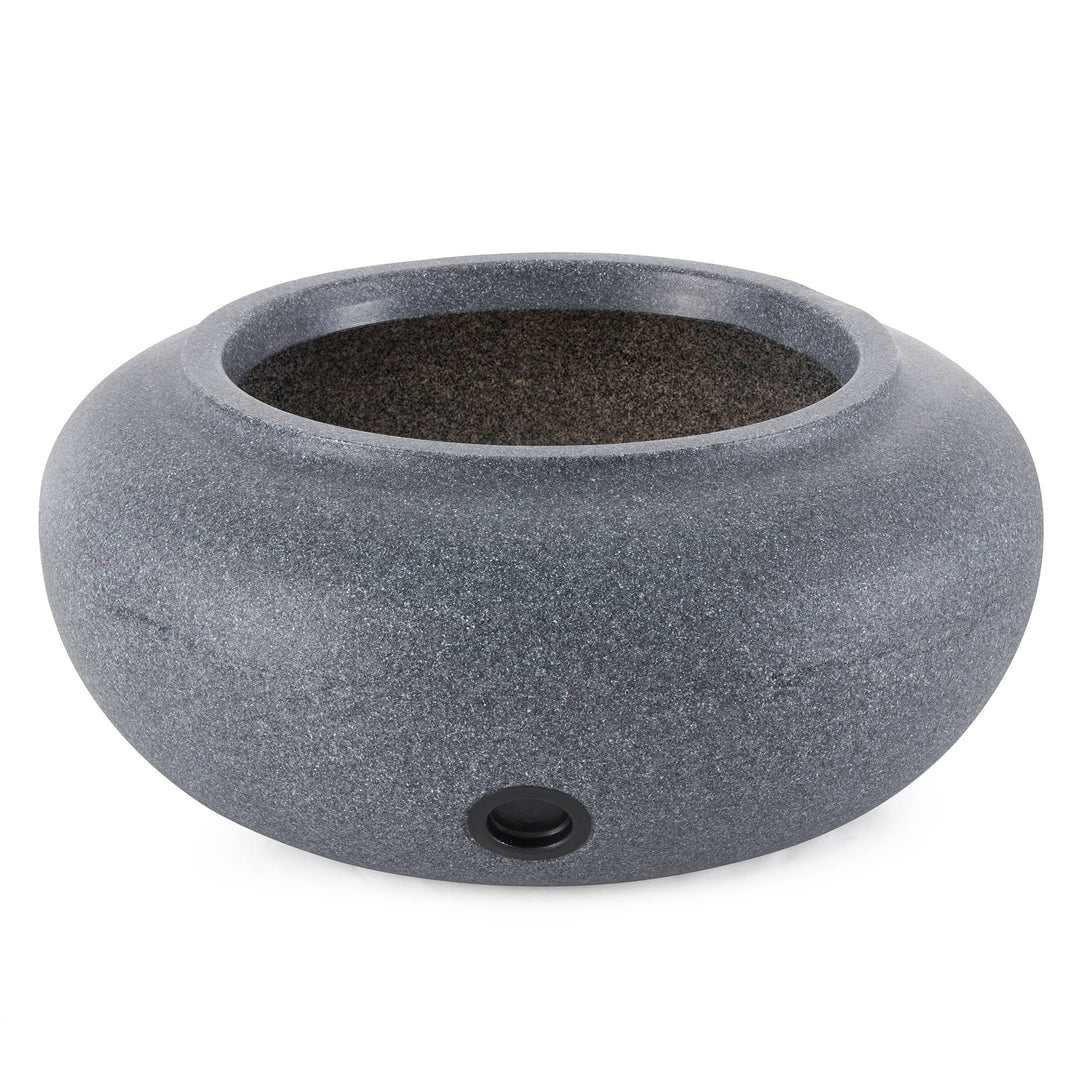 HC Companies 21" Decorative Plastic Outdoor Garden Hose Storage Pot (3 Pack) - VMInnovations