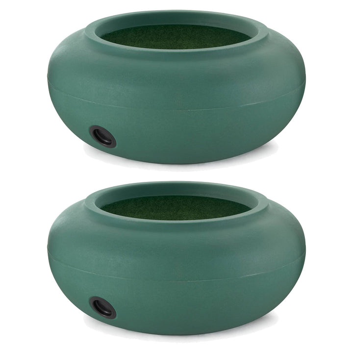 The HC Companies 21 Inch Garden Hose Holder Pot for 75 to 100 Ft Hoses (2 Pack) - VMInnovations