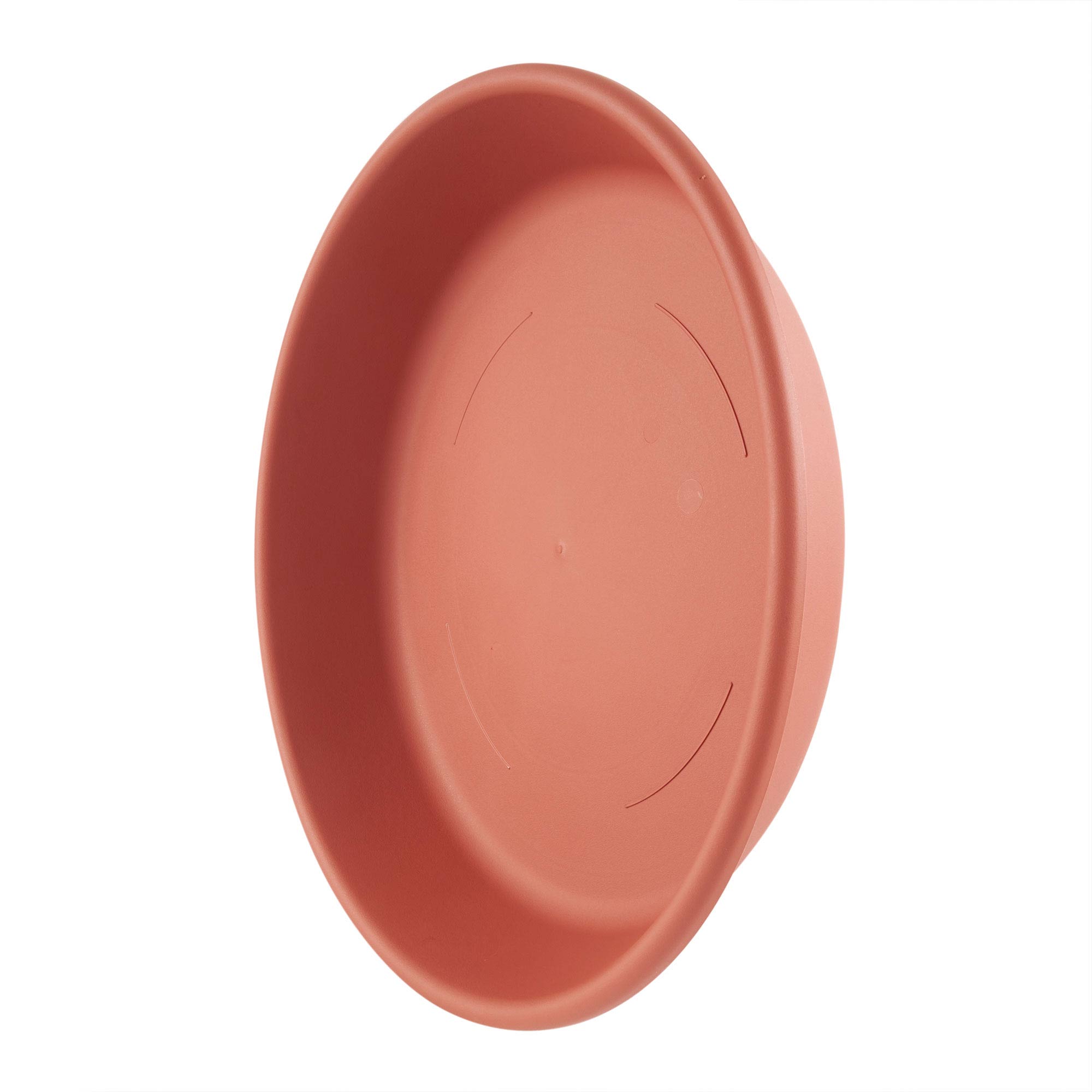 HC Companies Classic 17.63 Inch Tray Saucer for Planters, Terracotta (12 Pack) - VMInnovations