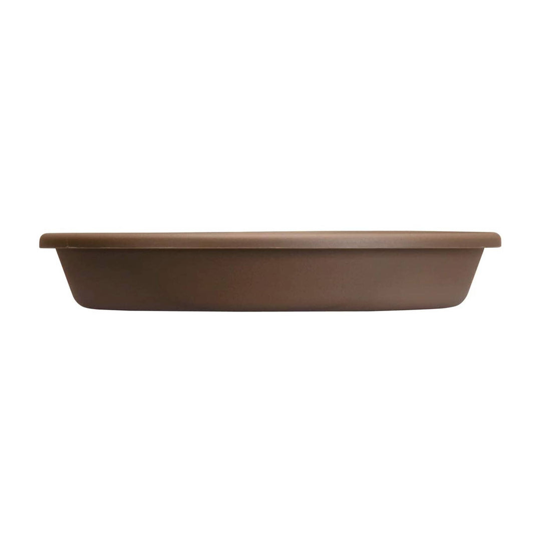 The HC Companies 16.3 Inch Planter Saucer for Classic Pots, Chocolate (4 Pack) - VMInnovations