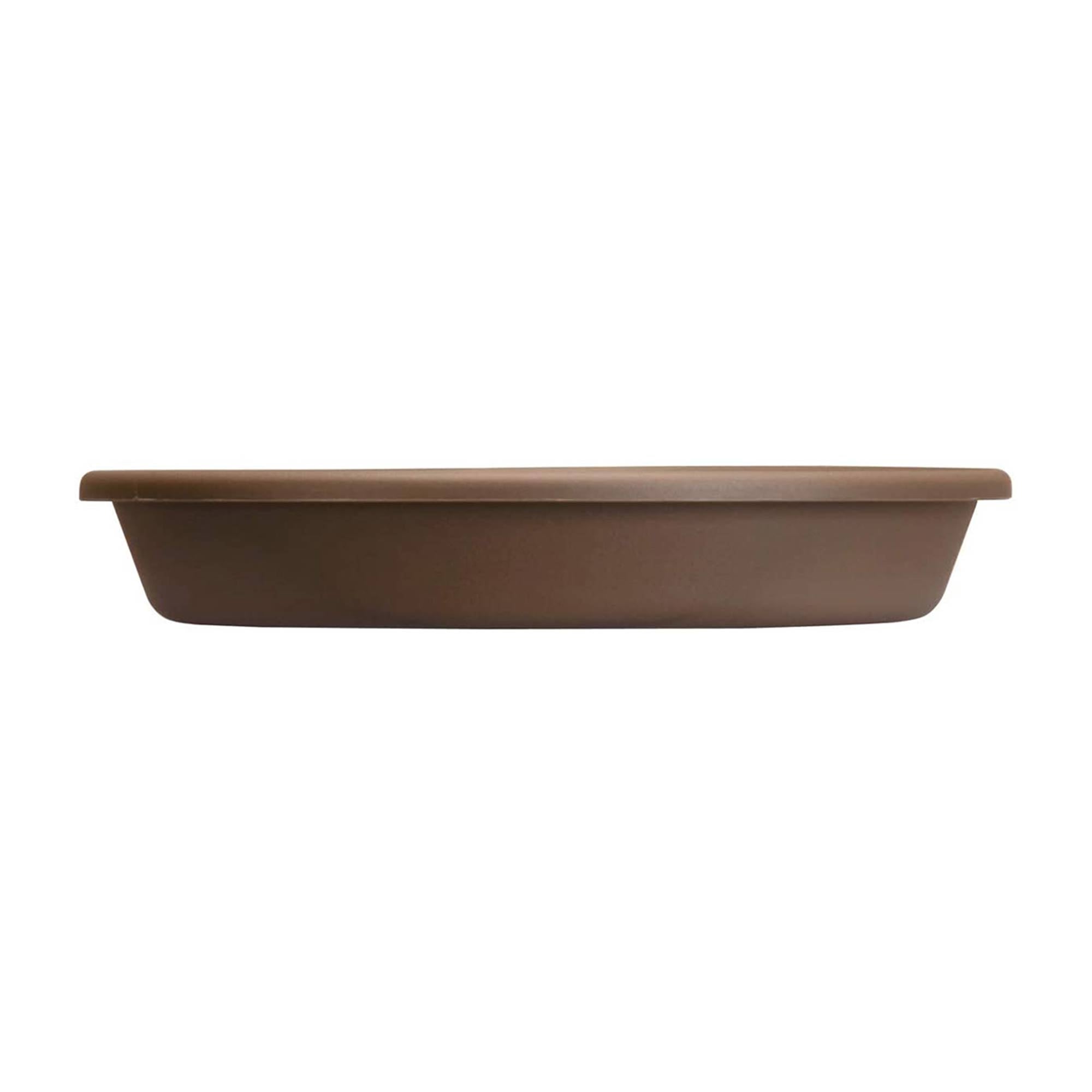 The HC Companies 16.3 Inch Planter Saucer for Classic Pots, Chocolate (12 Pack) - VMInnovations