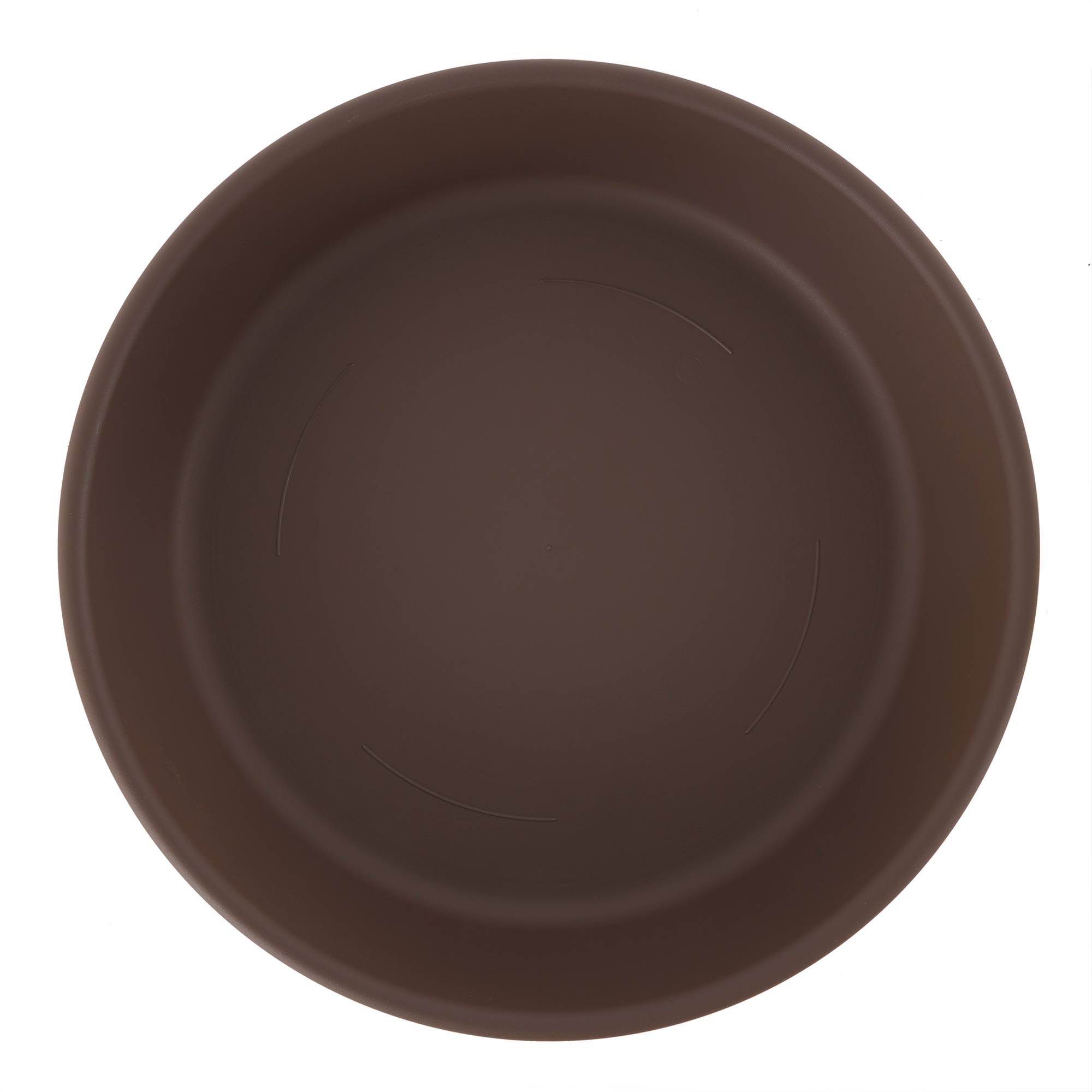 The HC Companies Classic 21" Deep Plastic Round Plant Pot Saucer, Brown (2 Pack) - VMInnovations