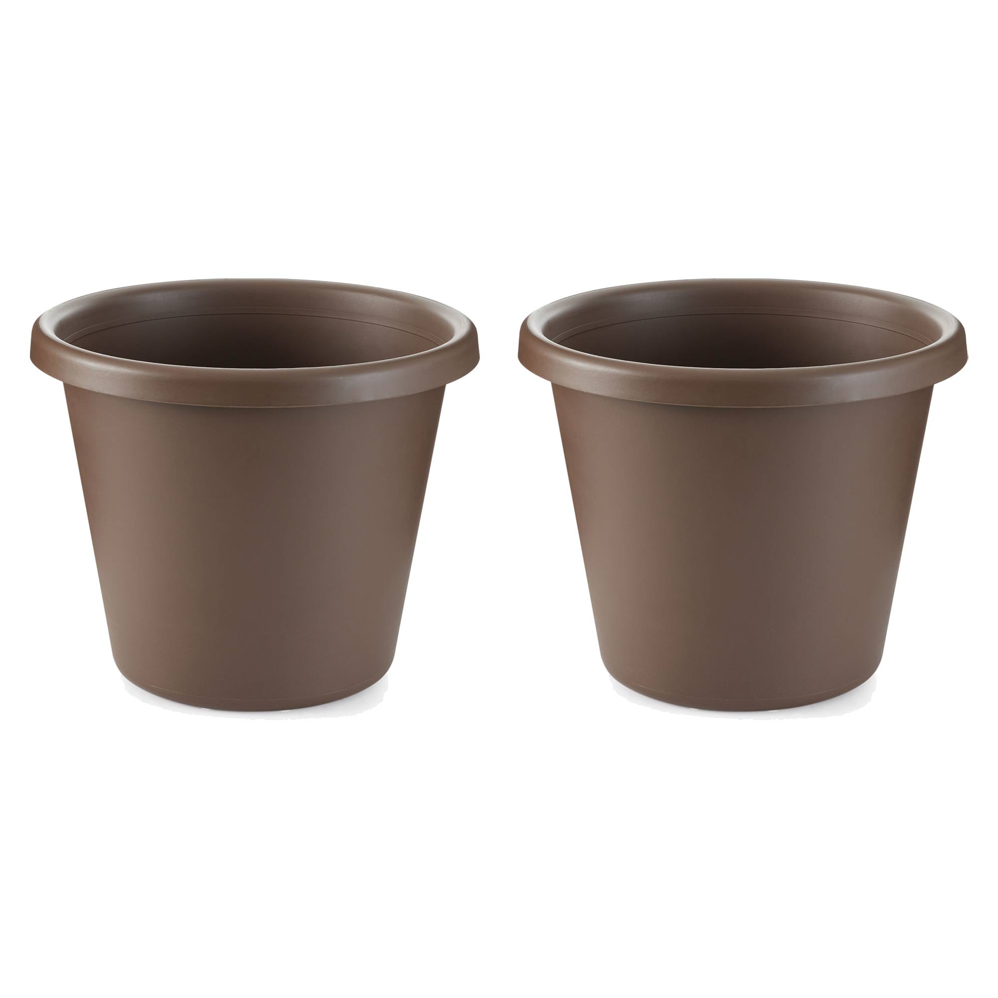 The HC Companies 14 Inch Indoor or Outdoor Classic Flower Pot Planter (2 Pack) - VMInnovations