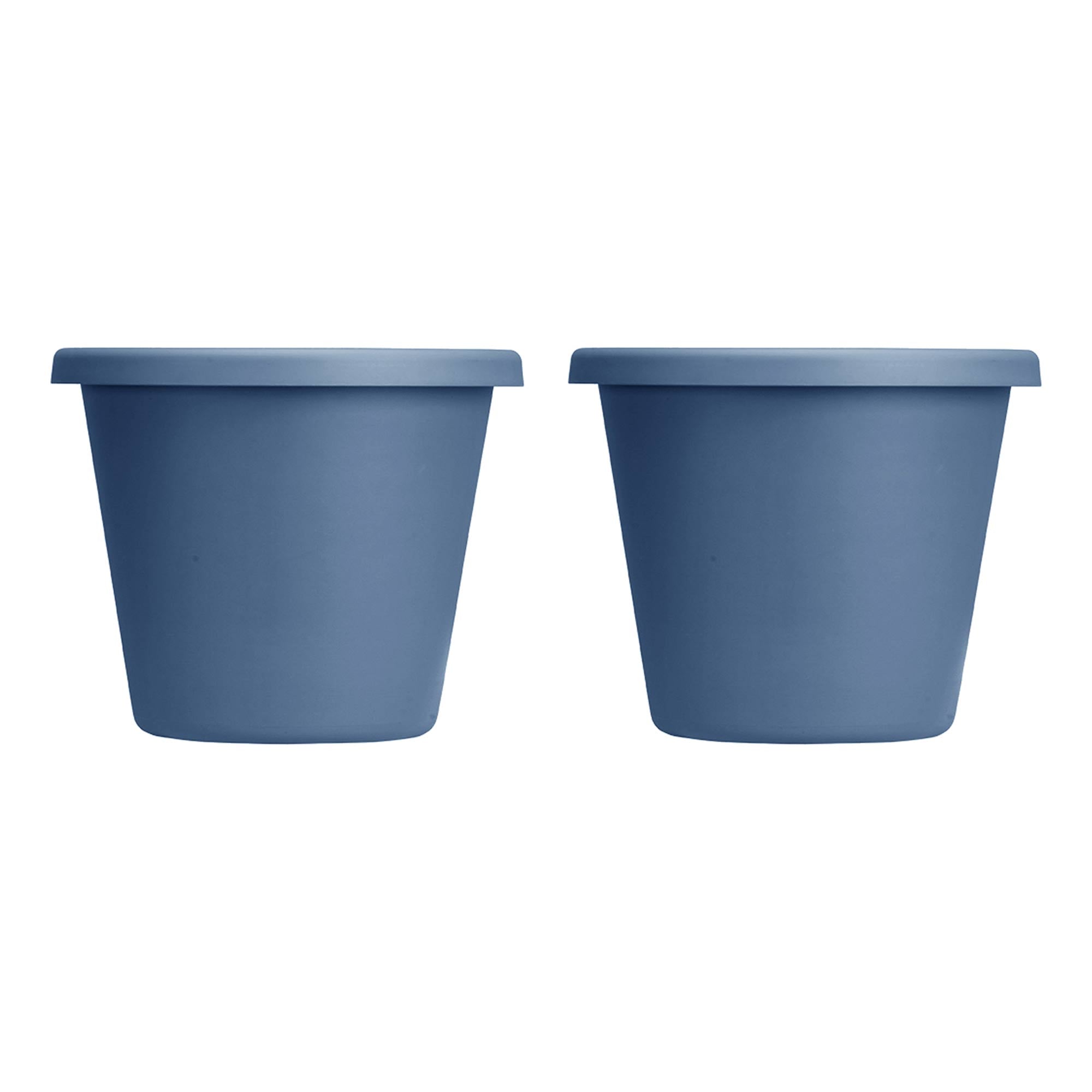 The HC Companies 24 Inch Indoor/Outdoor Classic Flower Pot Planter (2 Pack) - VMInnovations