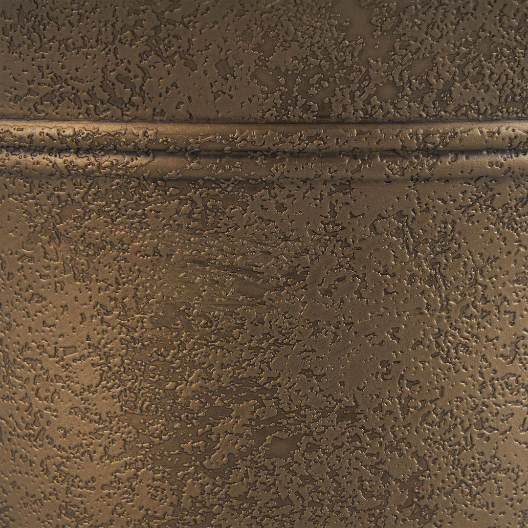HC Companies Sierra 10 Inch Round Garden Planter Pot, Celtic Bronze (3 Pack) - VMInnovations