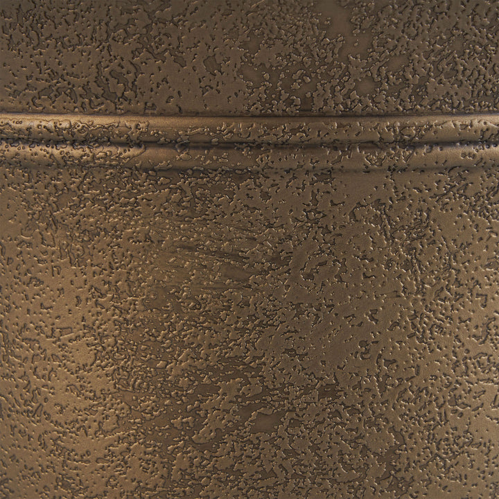 HC Companies Sierra 10 Inch Round Garden Planter Pot, Celtic Bronze (3 Pack) - VMInnovations