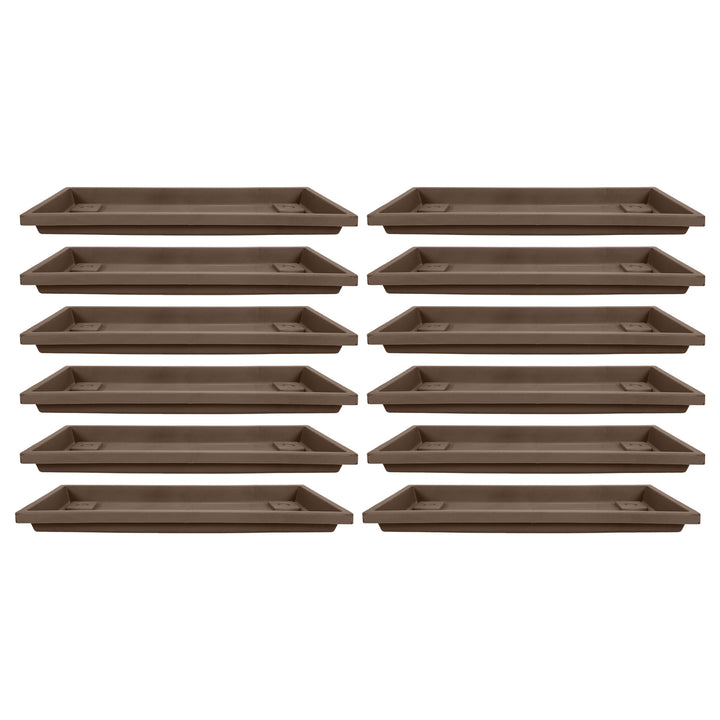 HC Companies Farmhouse Venetian 18 Inch Rectangular Flower Box Saucer (12 Pack) - VMInnovations