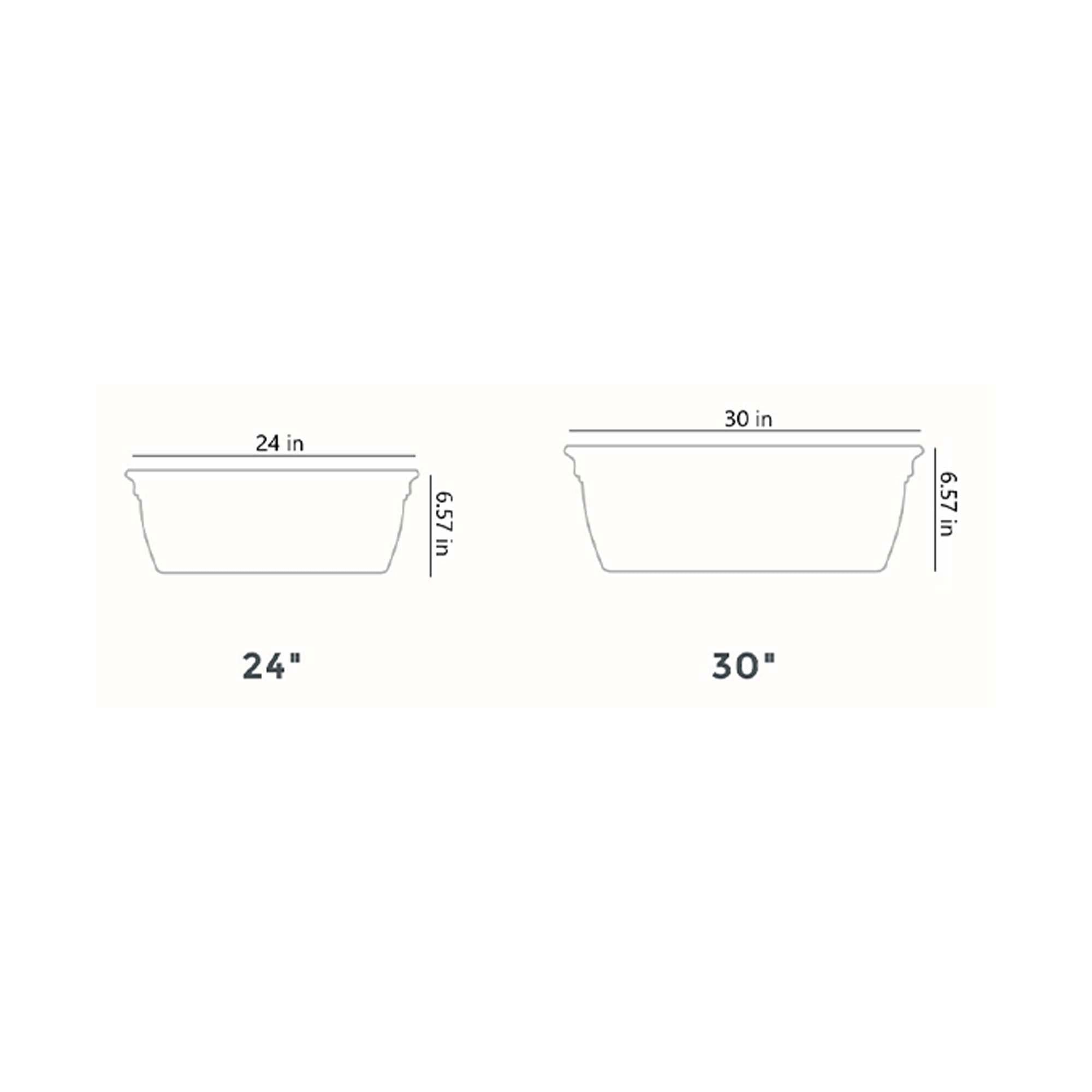 The HC Companies 30 Inch Window Flower Box with Removable Saucer, White (2 Pack) - VMInnovations