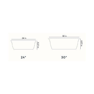 The HC Companies 30 Inch Window Flower Box with Removable Saucer, White (6 Pack)