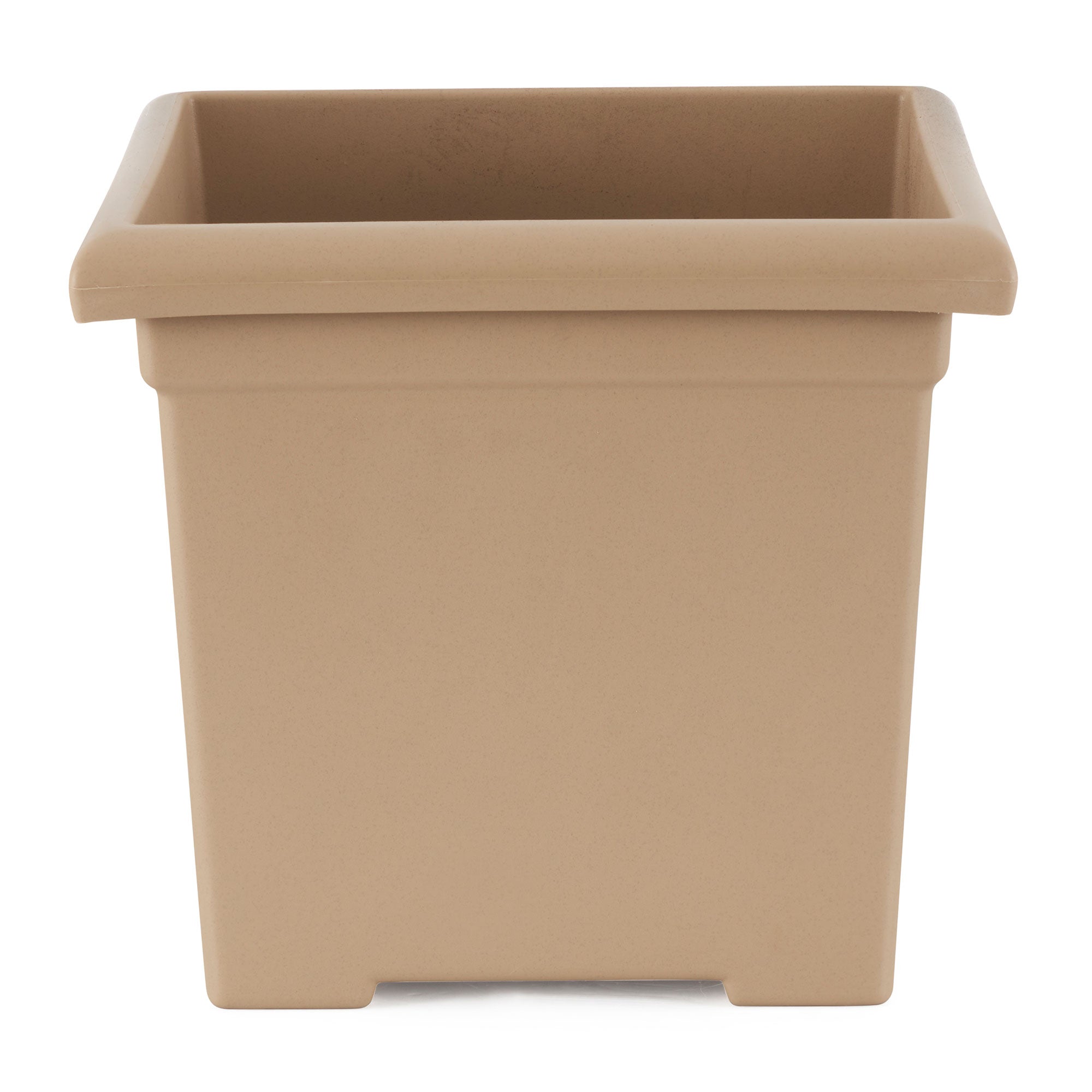 HC Companies 13.25" x 15.5" Outdoor Square Accent Planter, Sandstone (3 Pack) - VMInnovations