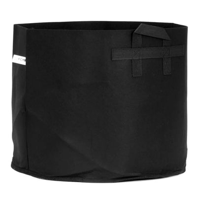 FCMP Outdoor 10 Gallon Modern Non Woven Breathable Grow Bags, Black (5 Pack)