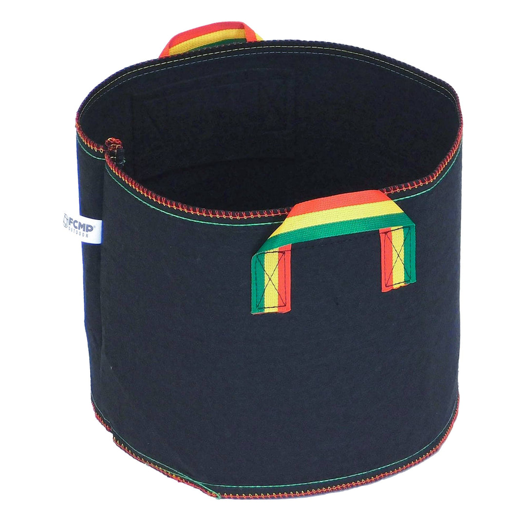 FCMP Outdoor 5 Gal Modern Non Woven Breathable Grow Bags, Multicolor (5 Pack) - VMInnovations