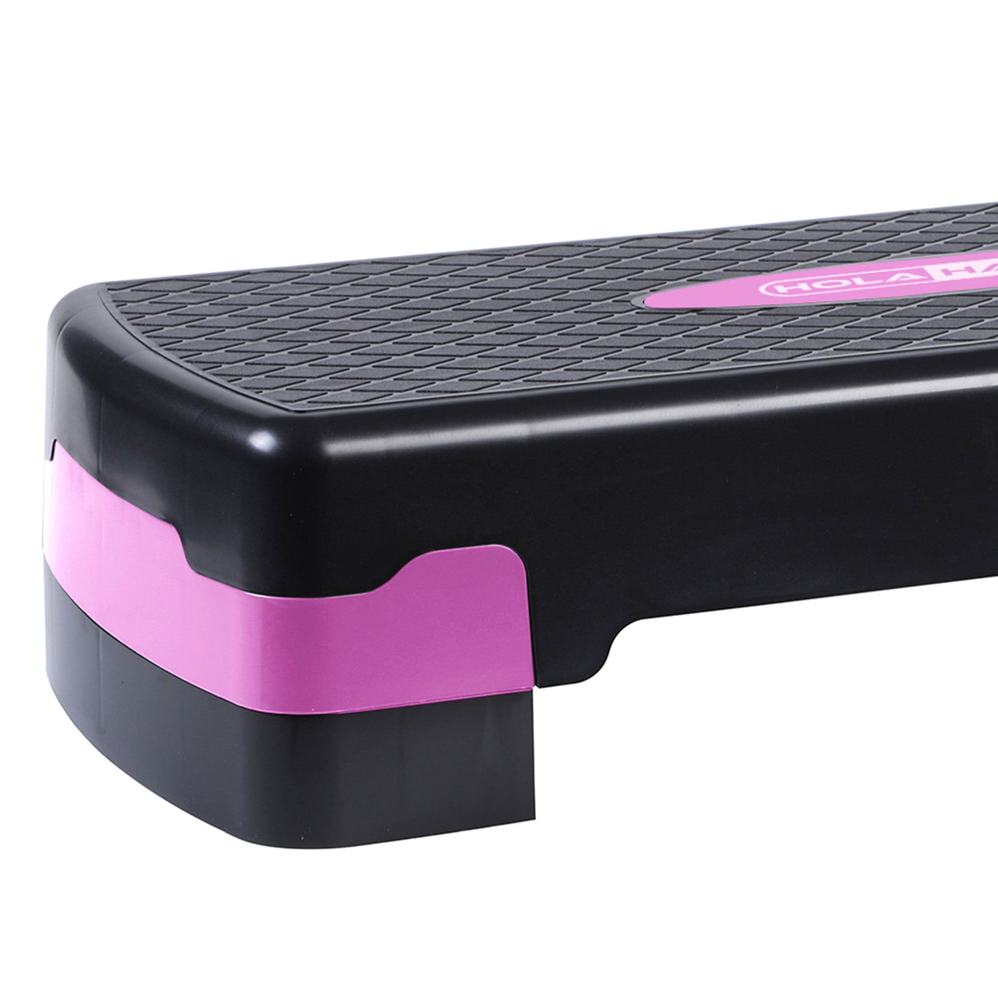 HolaHatha Aerobic Step Exercise Fitness Equipment w/Adjustable Height (Open Box) - VMInnovations