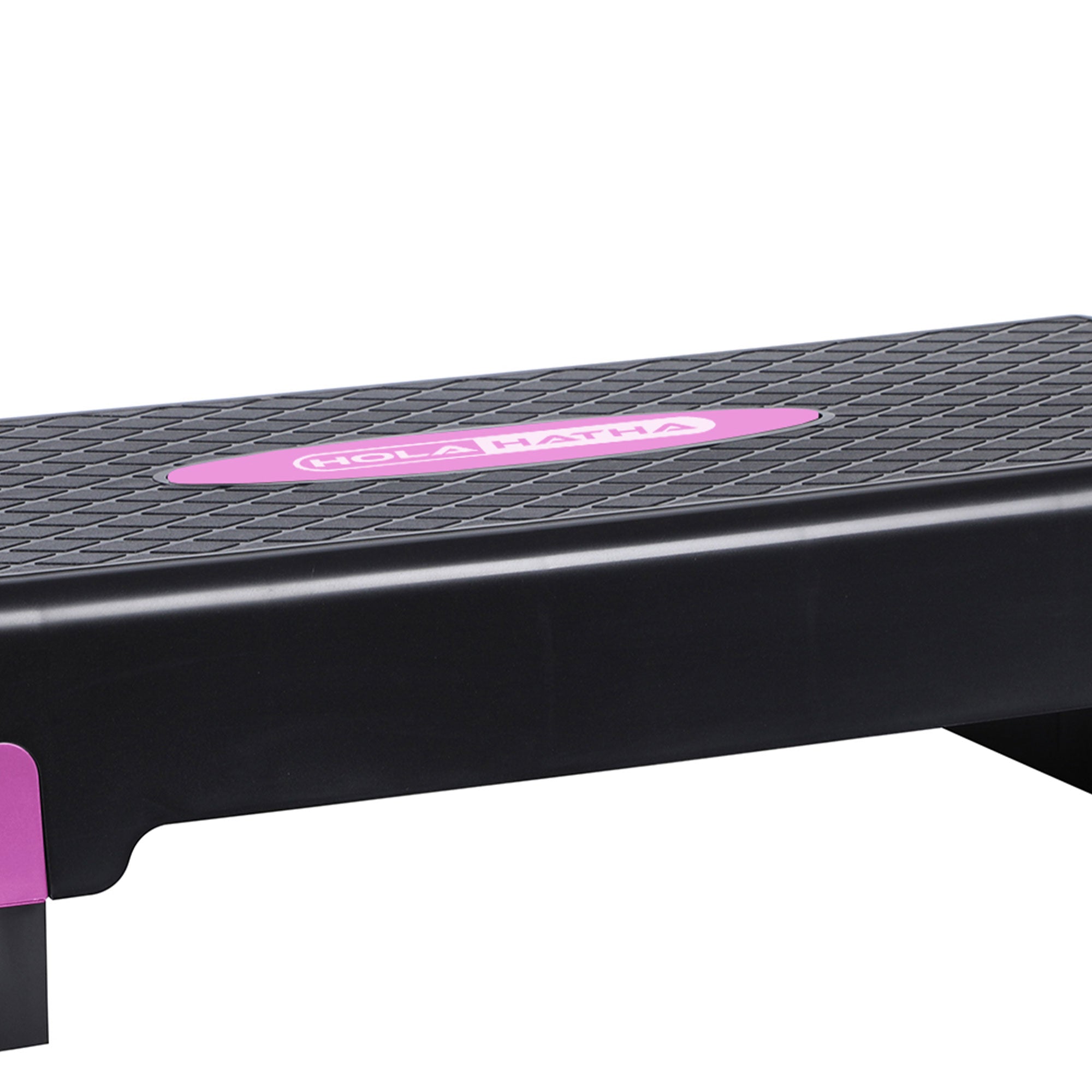 HolaHatha Aerobic Step Exercise Fitness Equipment w/Adjustable Height (Open Box) - VMInnovations