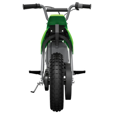 Razor MX400 Dirt Rocket 24V Electric Toy Motocross Dirt Bike, Green (2 Pack)
