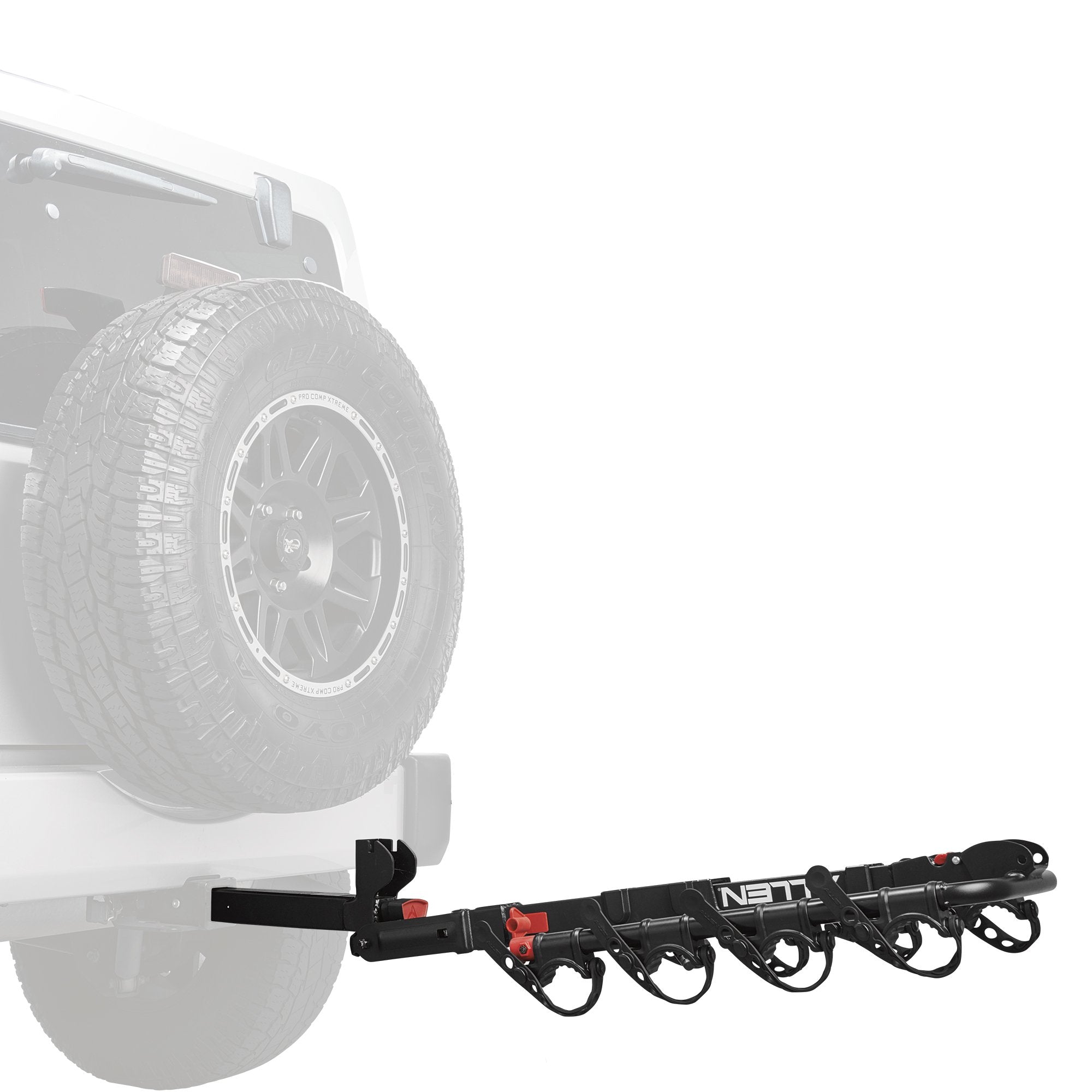 Allen Sports Premier Locking Hitch 4-Bike Rack for Spare Tire Vehicles(Open Box)