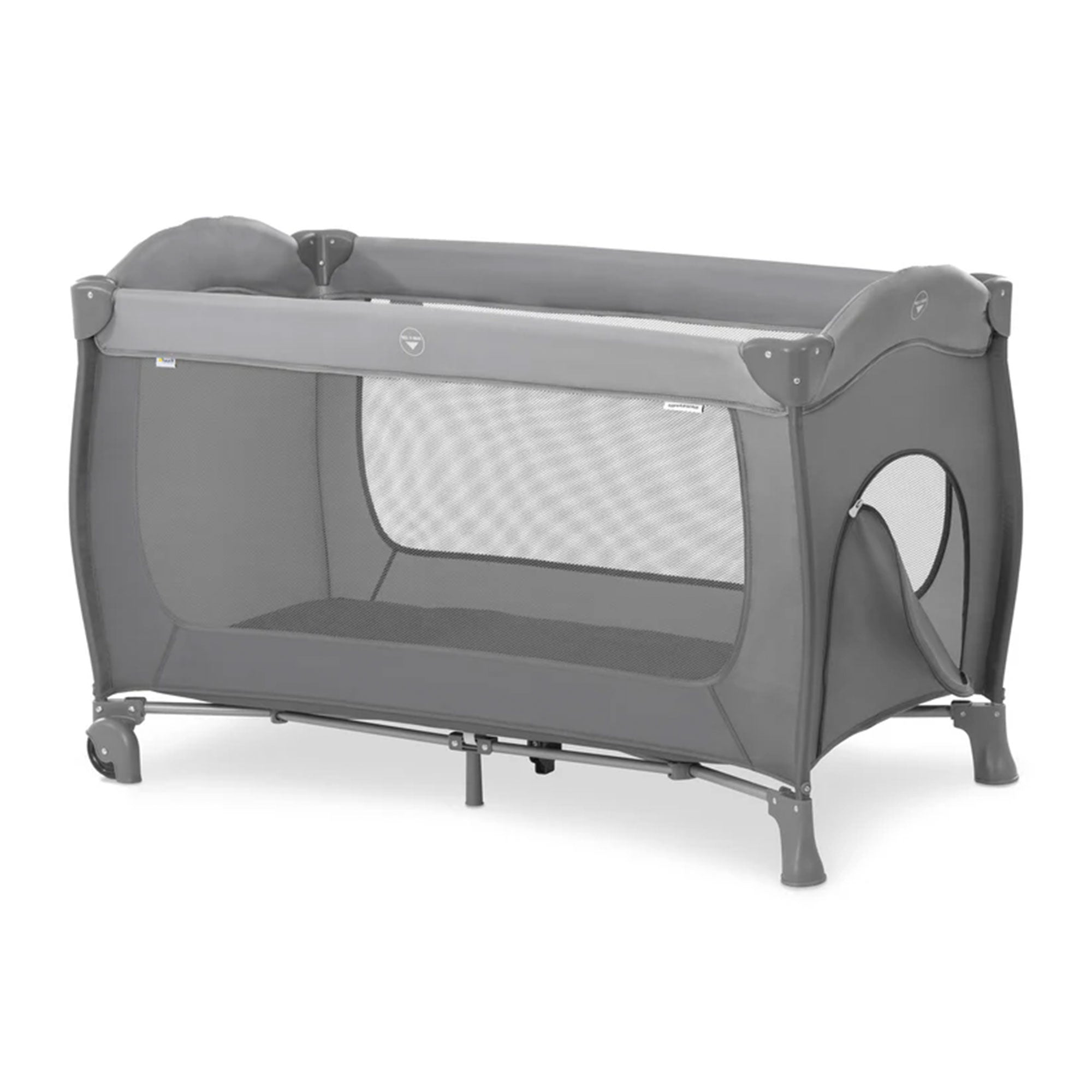 hauck Sleep N Play Go Plus Foldable Travel Bed and Playpen with Mattress, Gray - VMInnovations