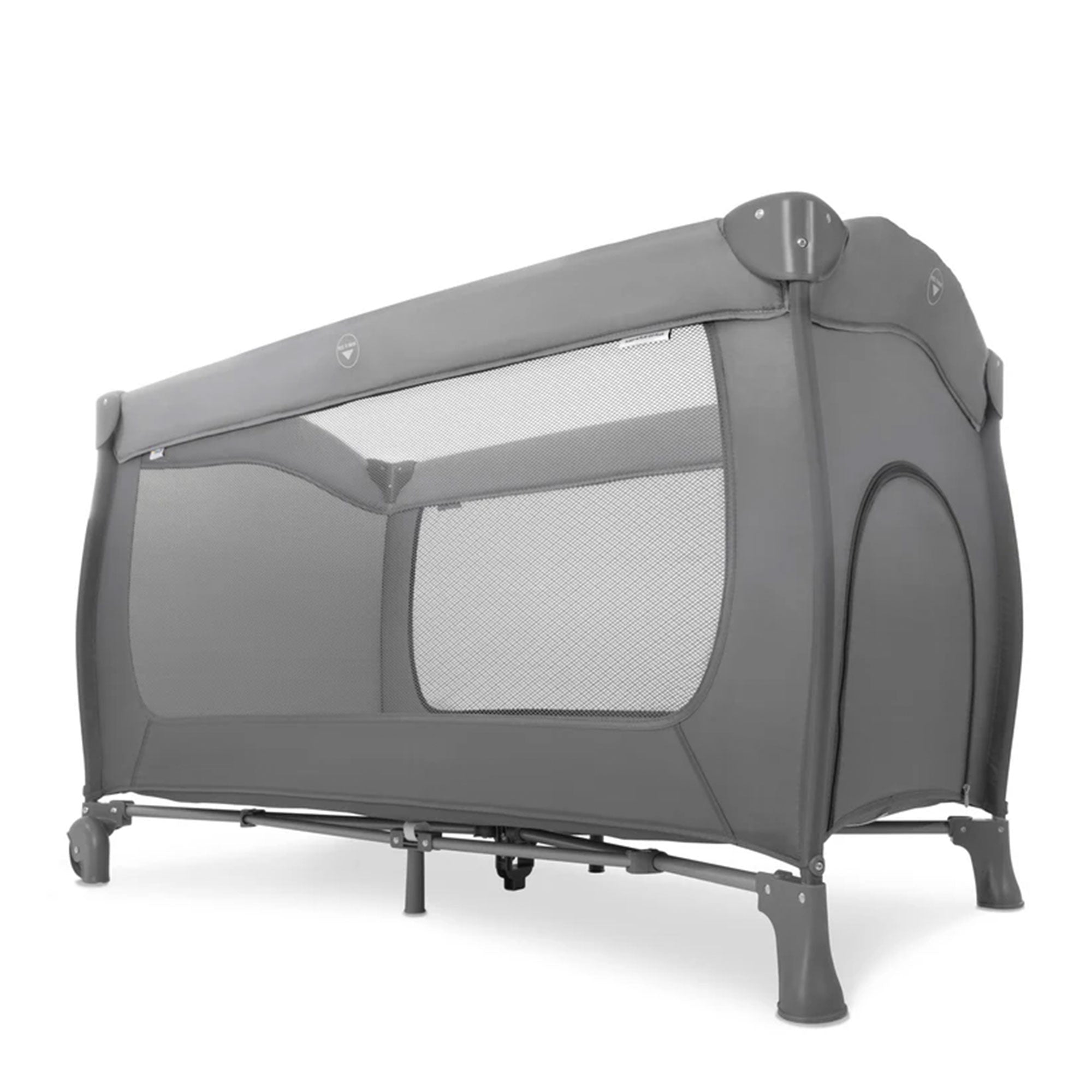 hauck Sleep N Play Foldable Travel Bed & Playpen w/Mattress, Gray (Open Box) - VMInnovations