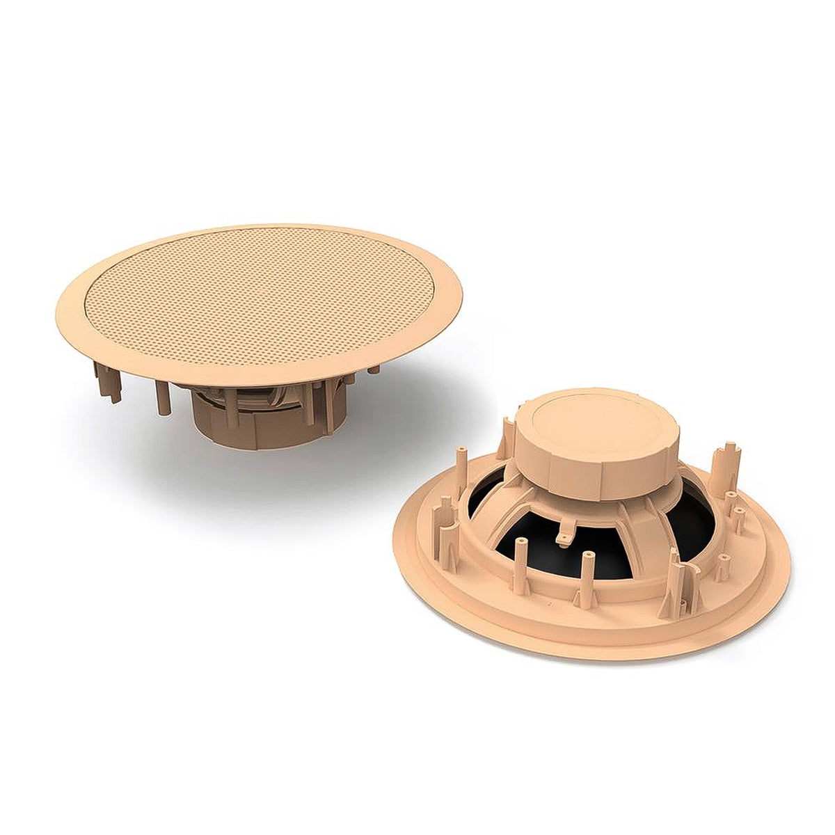 Pyle PDIC Series 150W 5.25" Round Flush Mount In Wall/In Home Speakers(Open Box) - VMInnovations