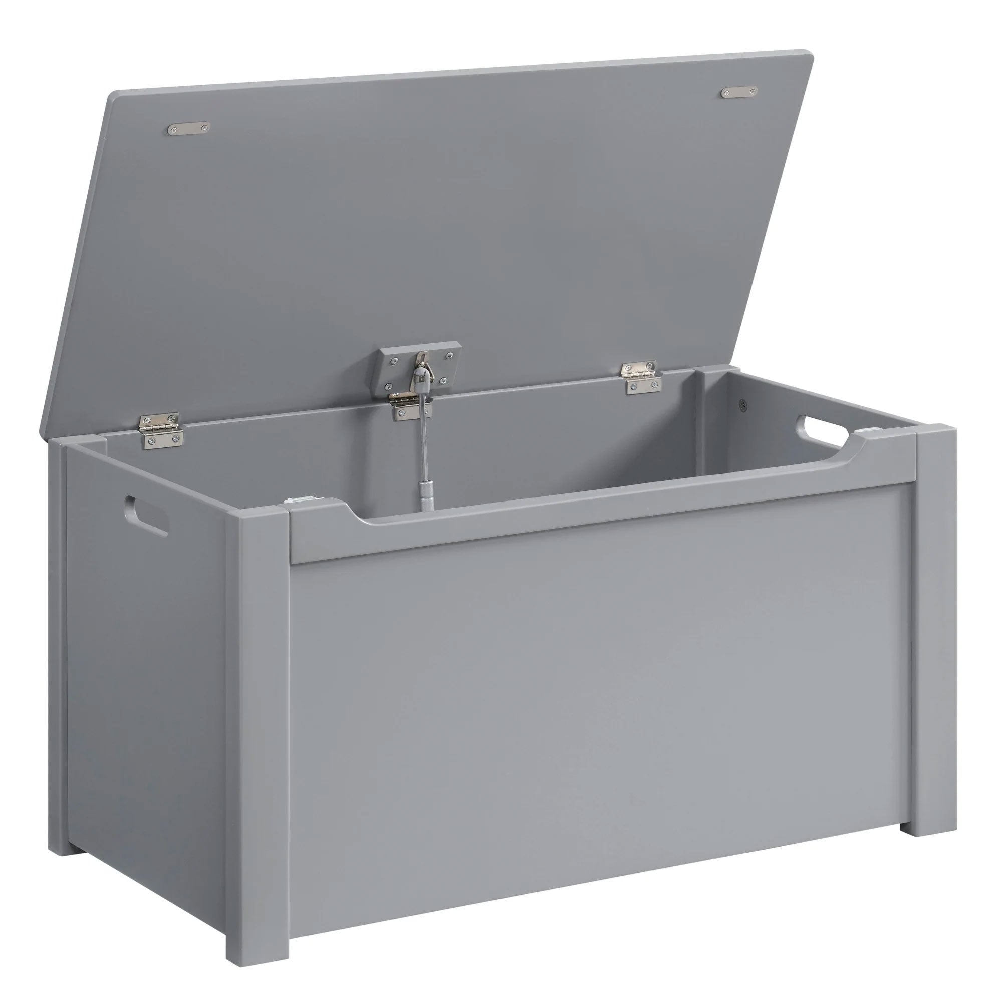 Sturdis Wooden Toy Box Stylish and Spacious Storage for Home Organization, Gray - VMInnovations