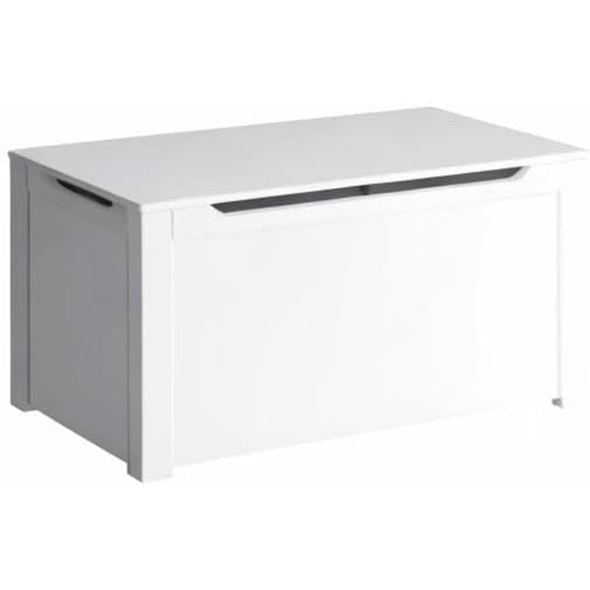 Sturdis Wooden Toy Box Stylish Spacious Storage for Home Organization, White - VMInnovations