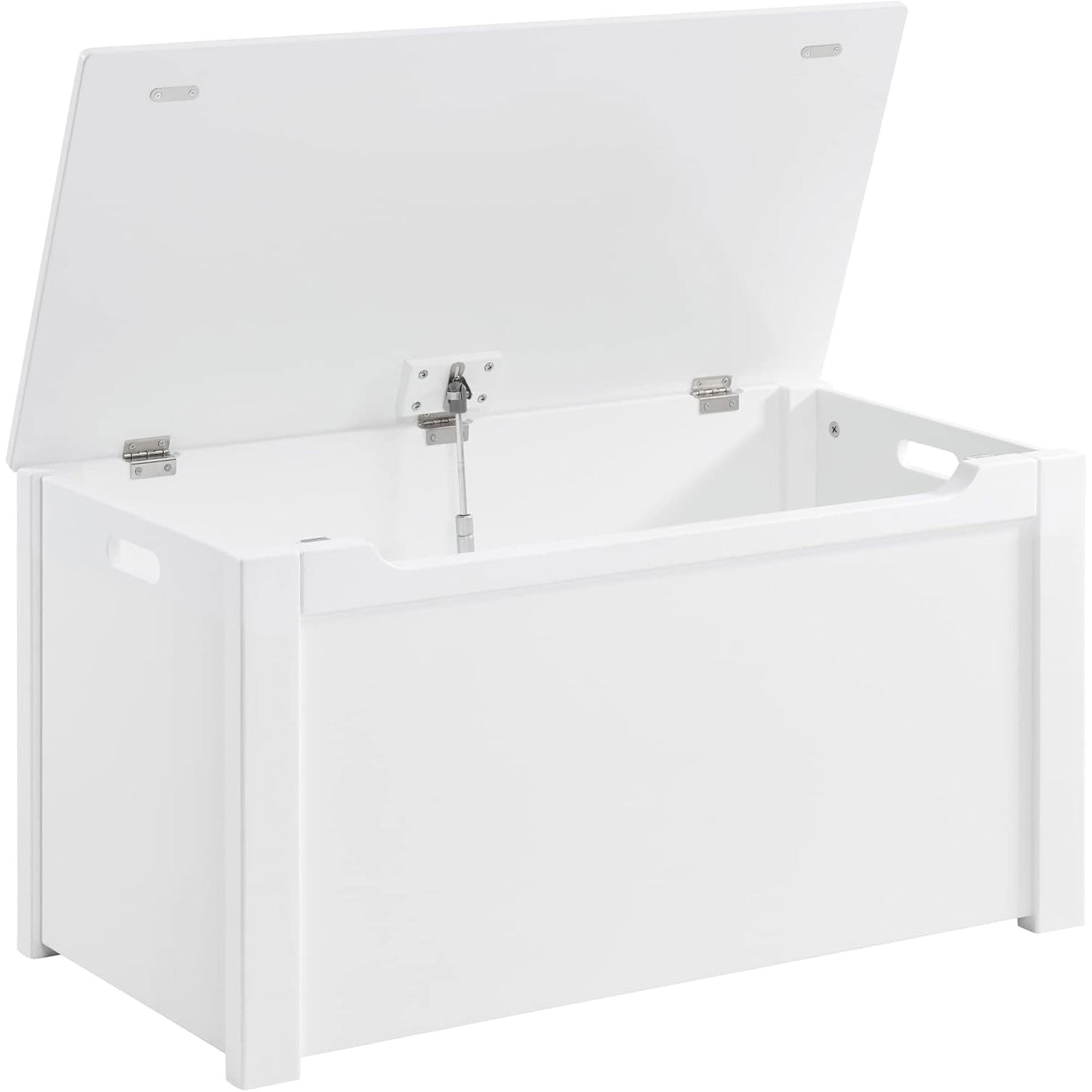 Sturdis Wooden Toy Box Stylish Spacious Storage for Home Organization, White - VMInnovations