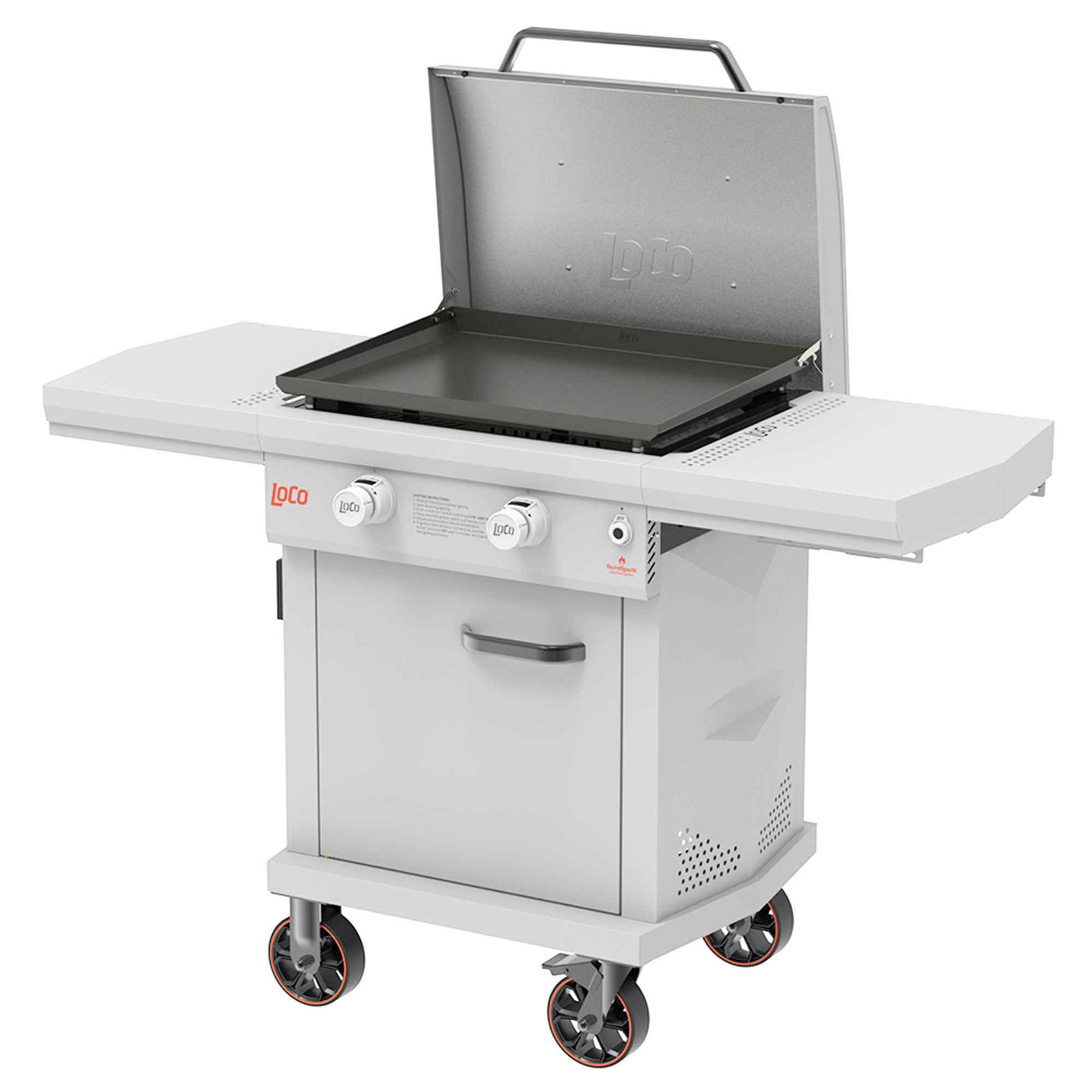 Loco Cookers 2-Burner Digital Series II Propane SmartTemp Flat Top Grill, 26" - VMInnovations