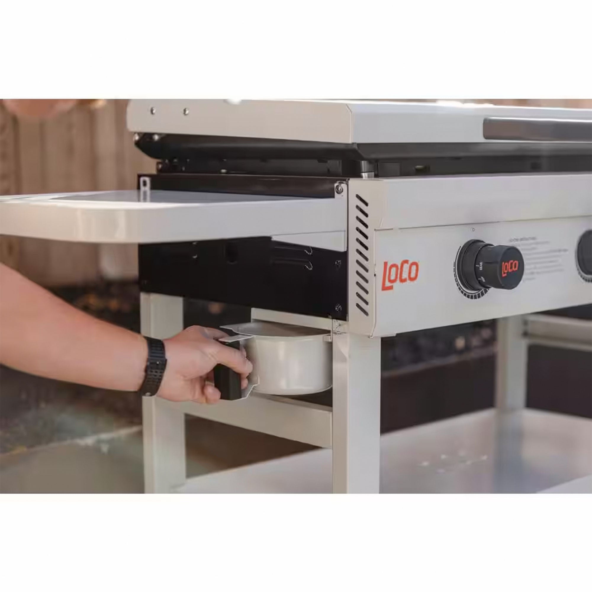 Loco Cookers 3-Burner Classic SmartTemp Outdoor Flat Top Propane Gas Grill, 36" - VMInnovations