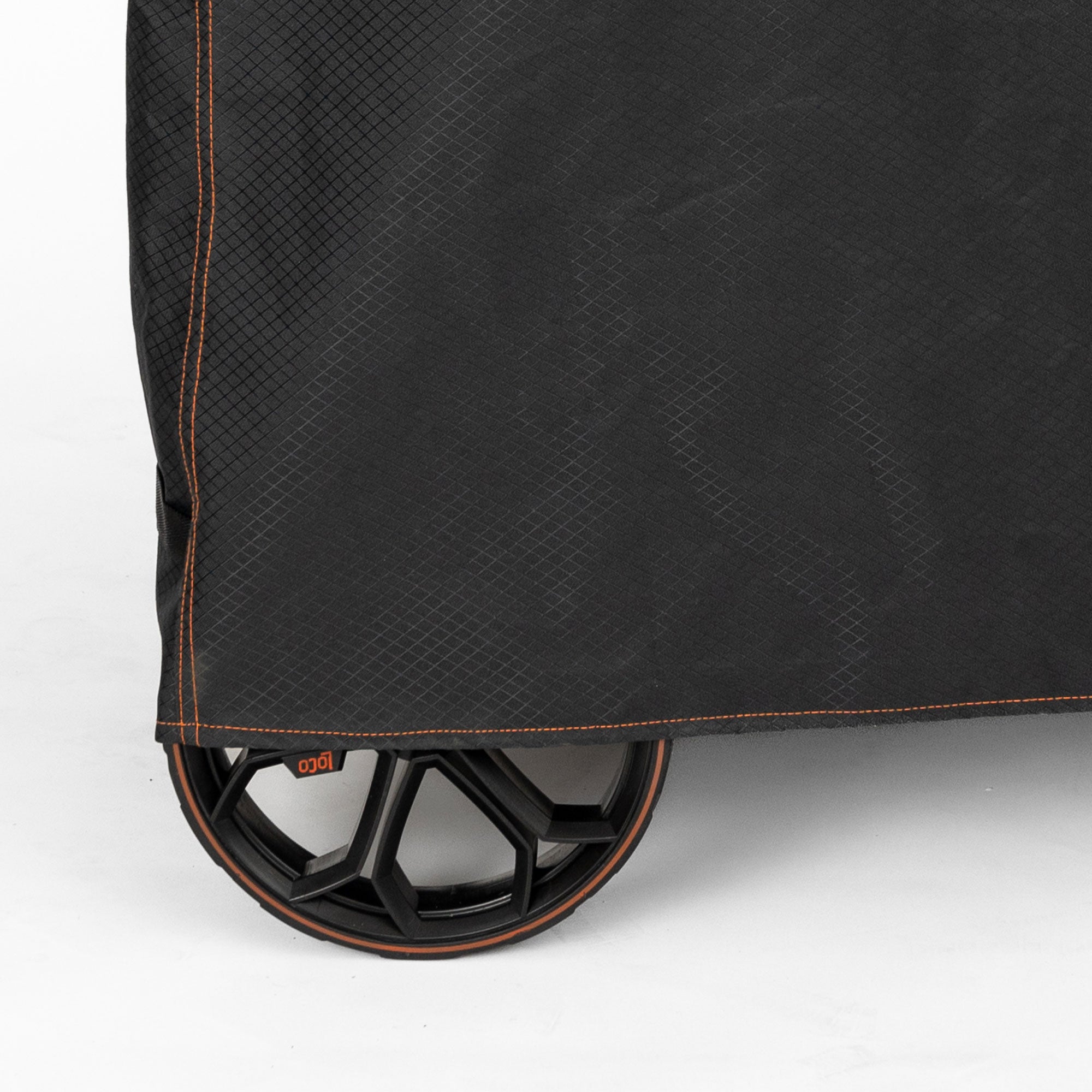Loco Cookers 22.5 In Kettle Grill Cover with SmartTemp, Zipper, and Cart, Black - VMInnovations