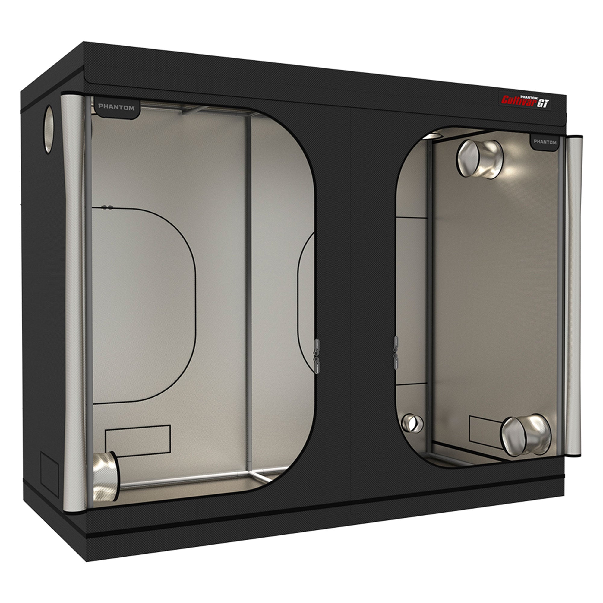 PHANTOM Cultivar GT84 8 x 4’ All Steel Design Grow Tent with 200 Pound Capacity - VMInnovations