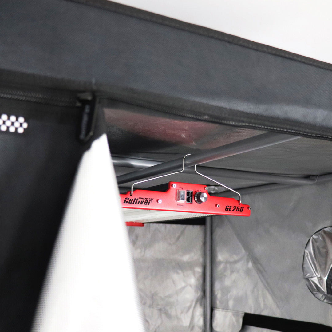 PHANTOM Cultivar GL250 250 Watt 120 Volt LED Aluminum Grow Tent Plant Light, Red - VMInnovations