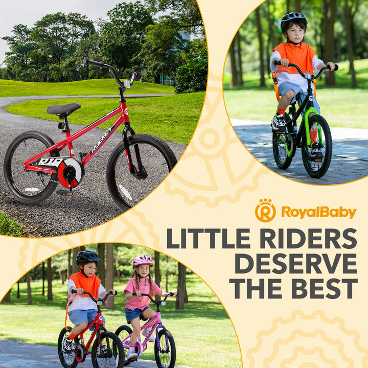 RoyalBaby Rocket Children's Sport Bike with Kickstand, 18 Inch, Red (Used) - VMInnovations