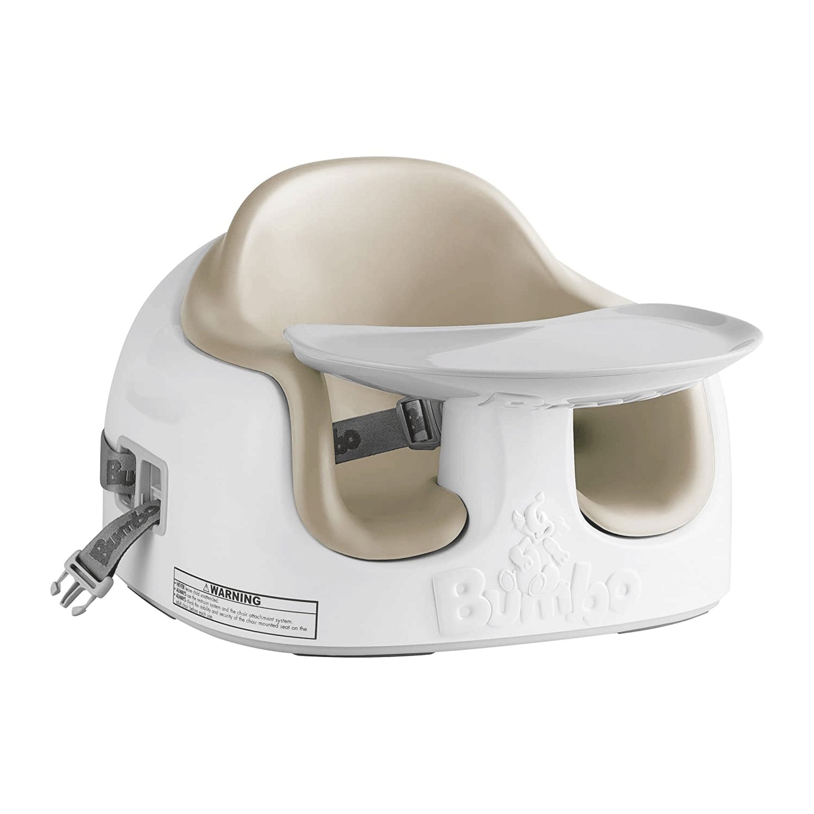 Bumbo Baby Toddler Adjustable 3-in-1 Booster Seat/High Chair, Taupe (2 Pack) - VMInnovations