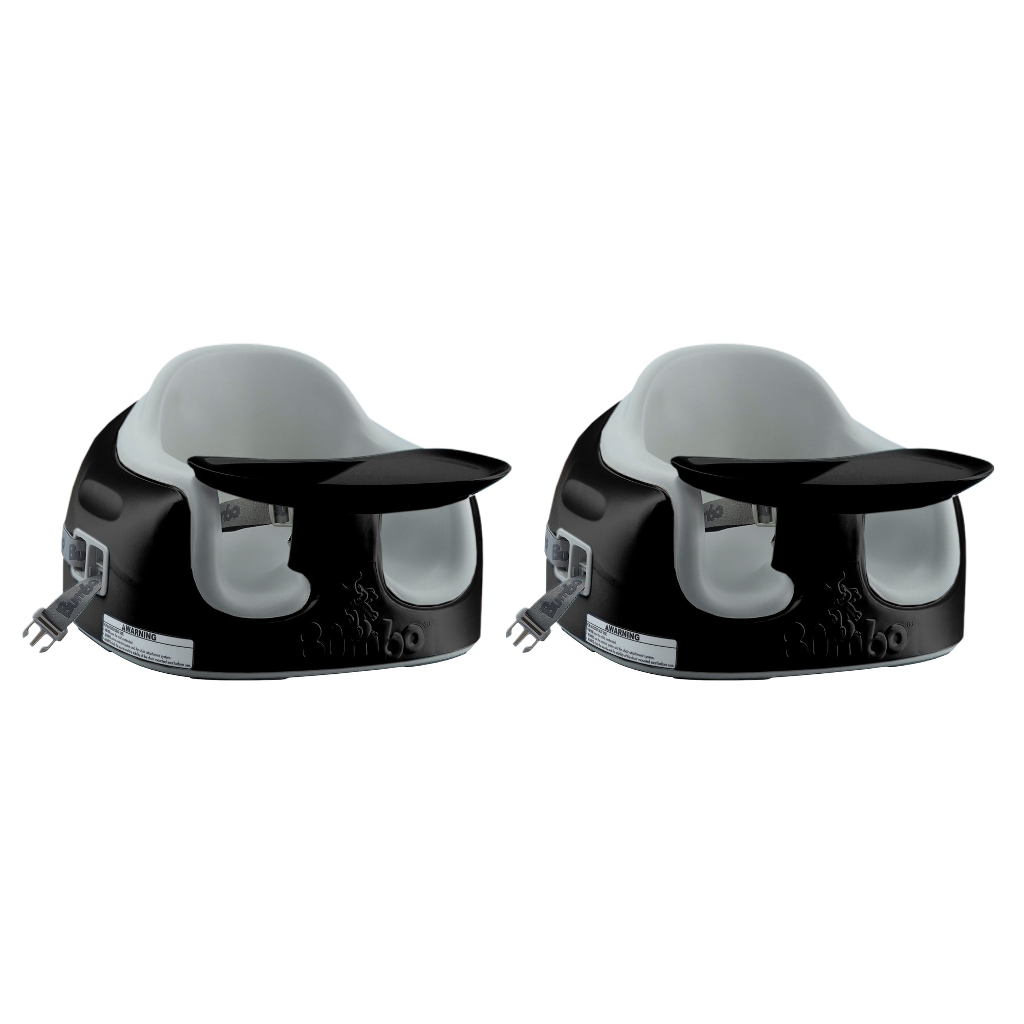 Bumbo Toddler Adjustable 3-in-1 Multi Seat High Chair, Black/Monsoon (2 Pack)