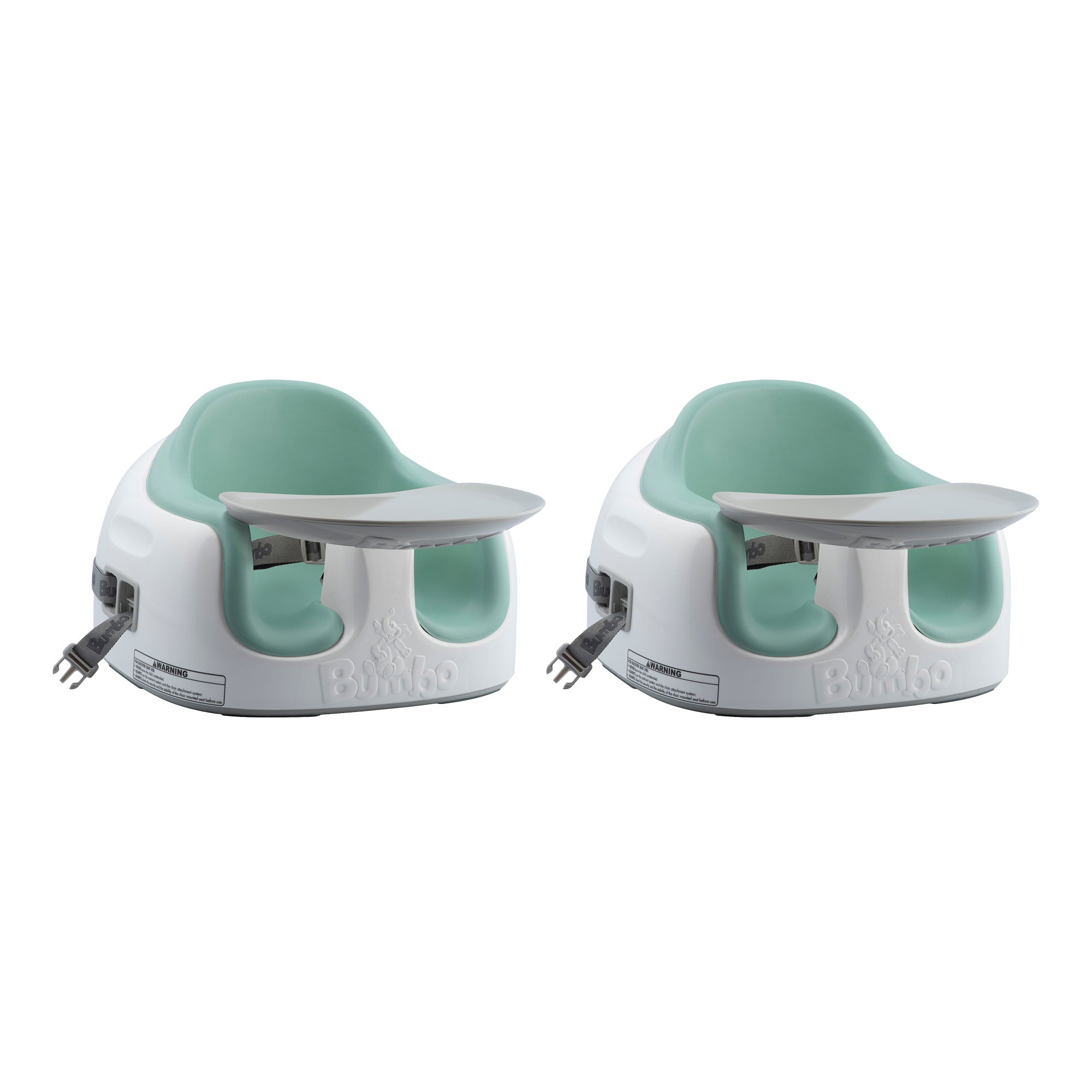Bumbo Baby Toddler Adjustable 3 In 1 Booster Seat High Chair, Hemlock (2 Pack) - VMInnovations