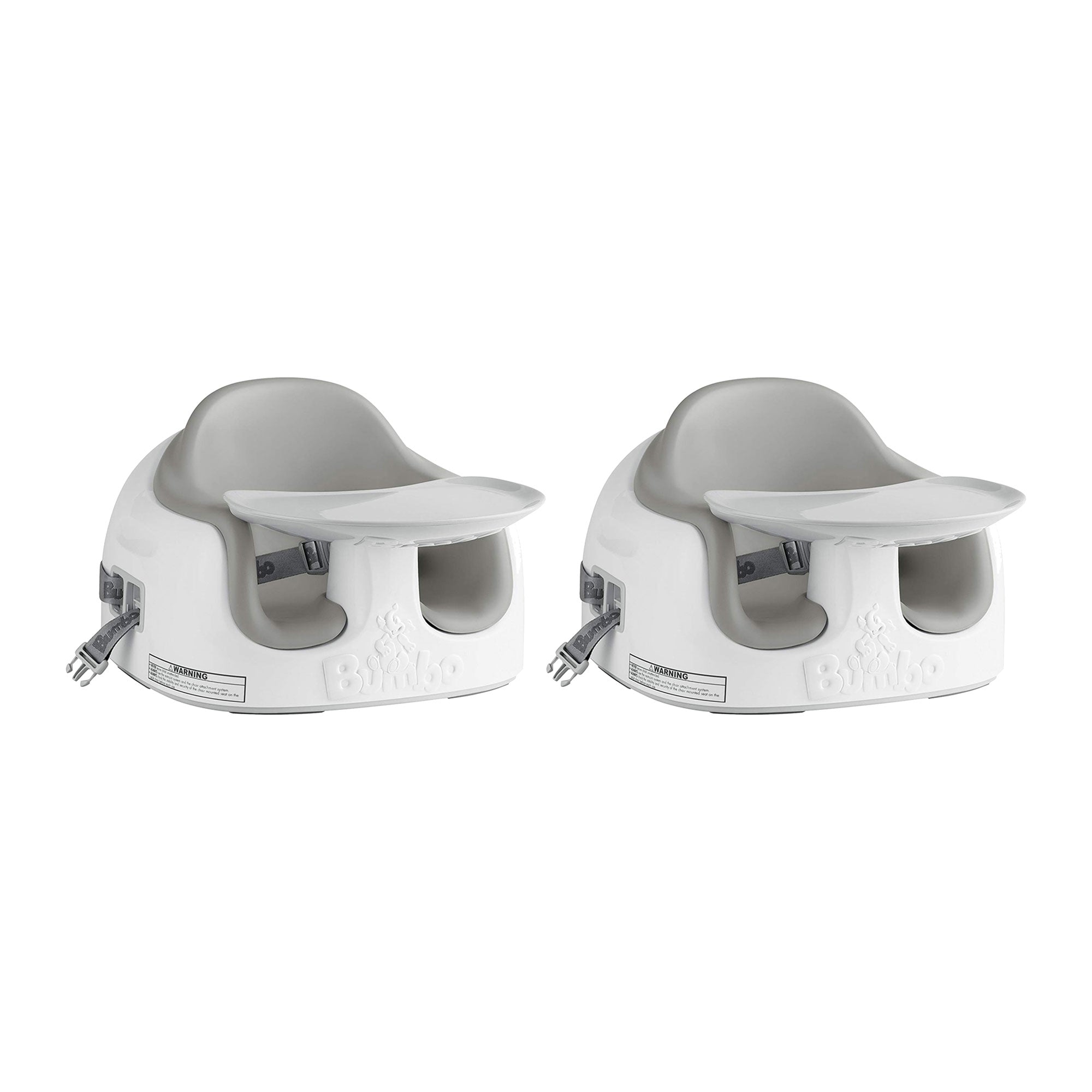 Bumbo Baby Toddler Adjustable 3-in-1 Booster Seat/High Chair, Monsoon (2 Pack)