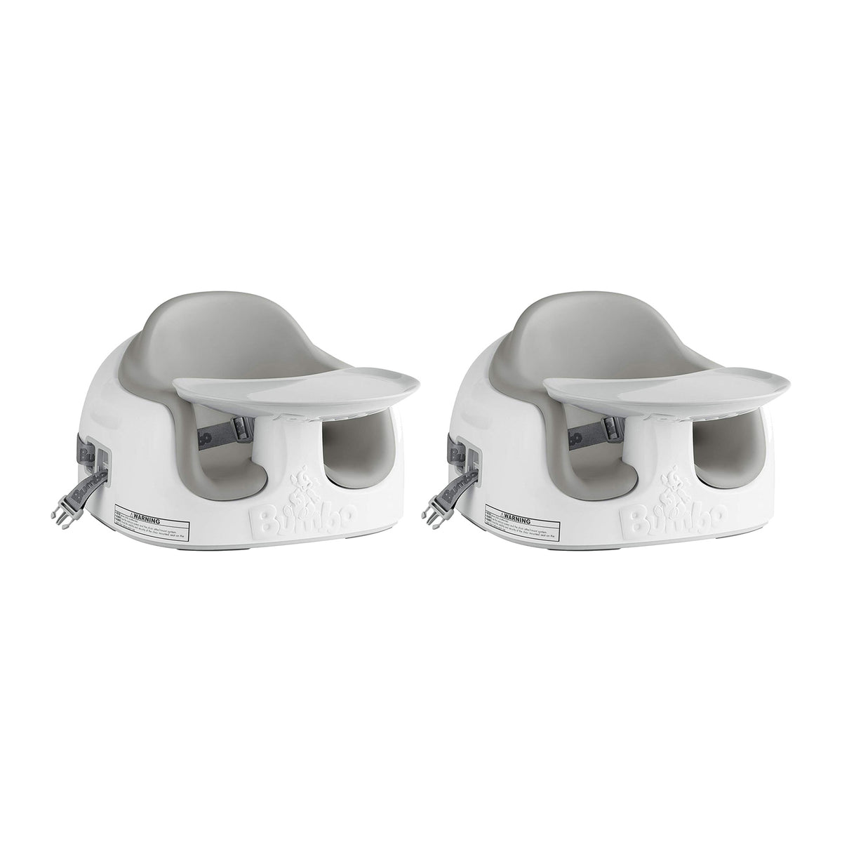 Bumbo Baby Toddler Adjustable 3-in-1 Booster Seat/High Chair, Monsoon (2 Pack)