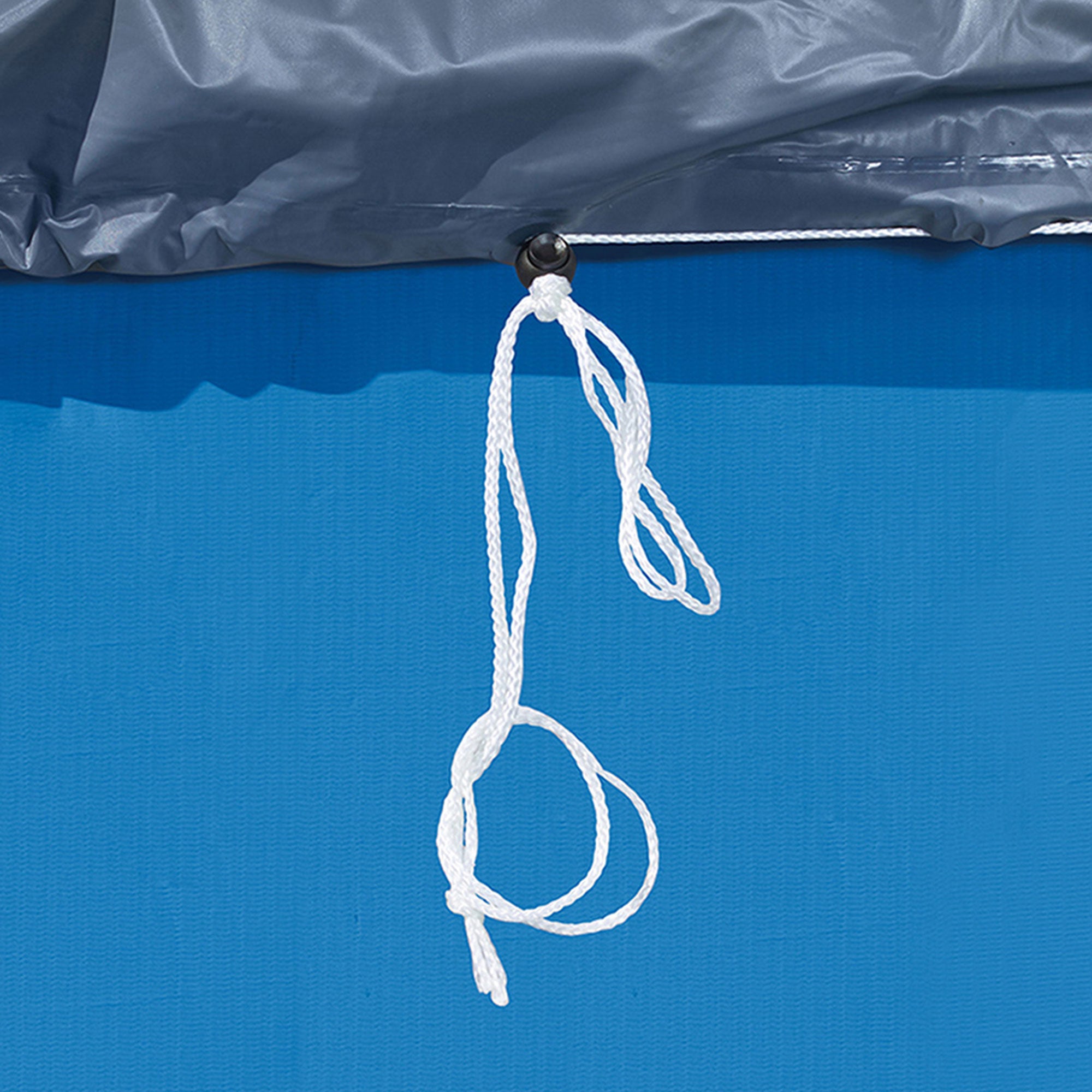 Funsicle 12' x 30" Outdoor Activity Round Frame Pool with 12' Debris Cover, Blue - VMInnovations